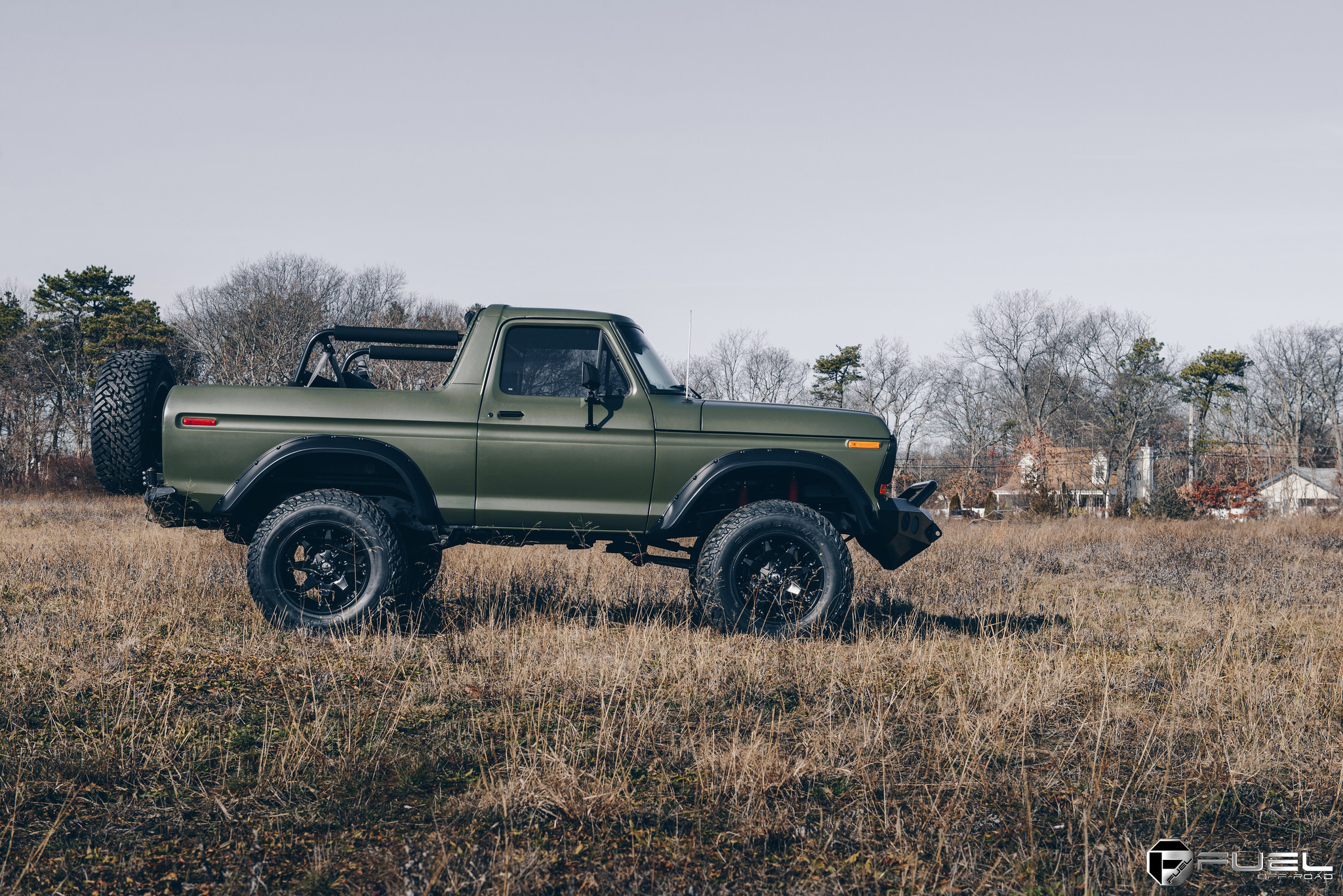 Lifted Ford Bronco with Bed Bars - Photo by Fuel Offroad