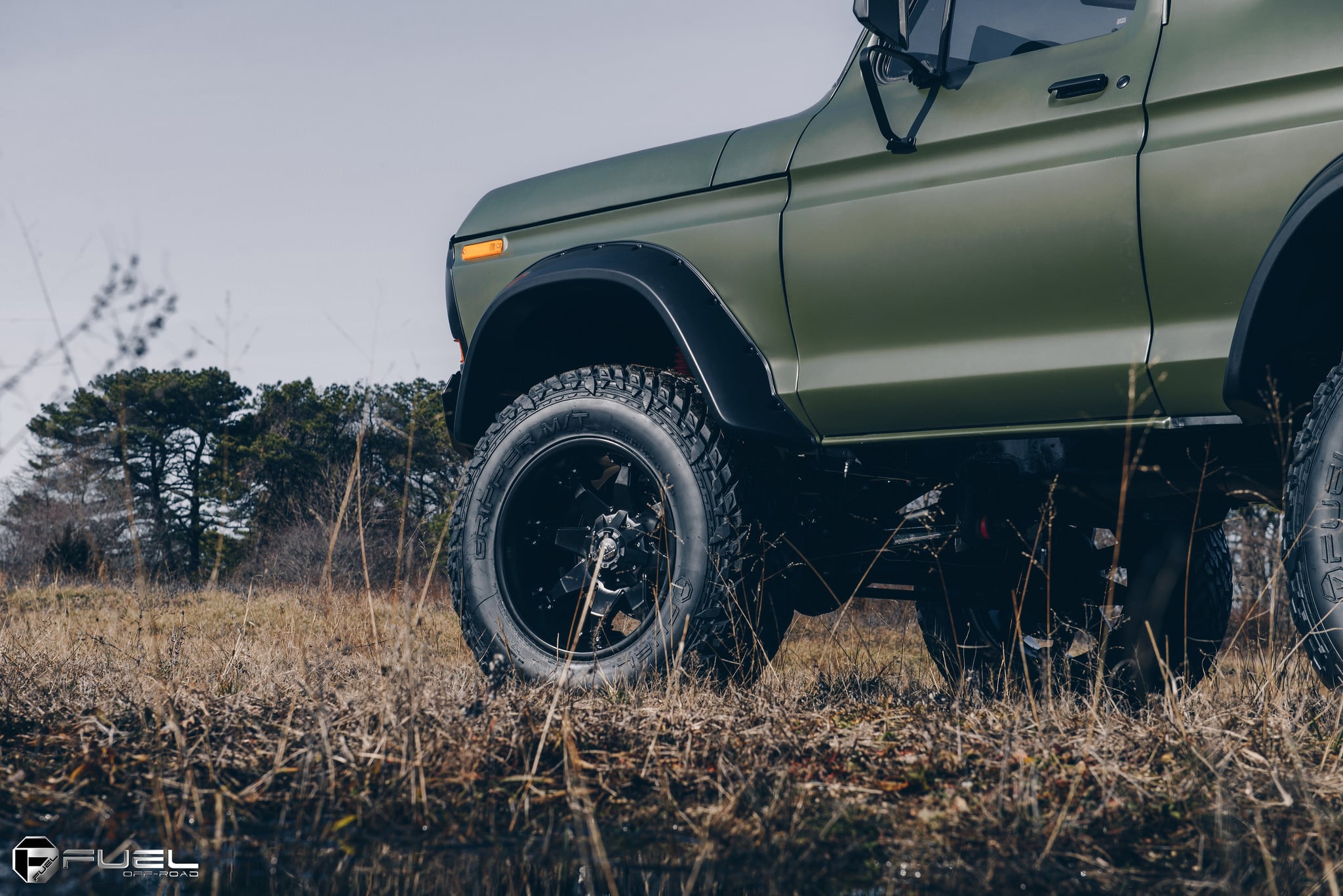 Black Fuel Offroad Wheels on Lifted Ford Bronco - Photo by Fuel Offroad