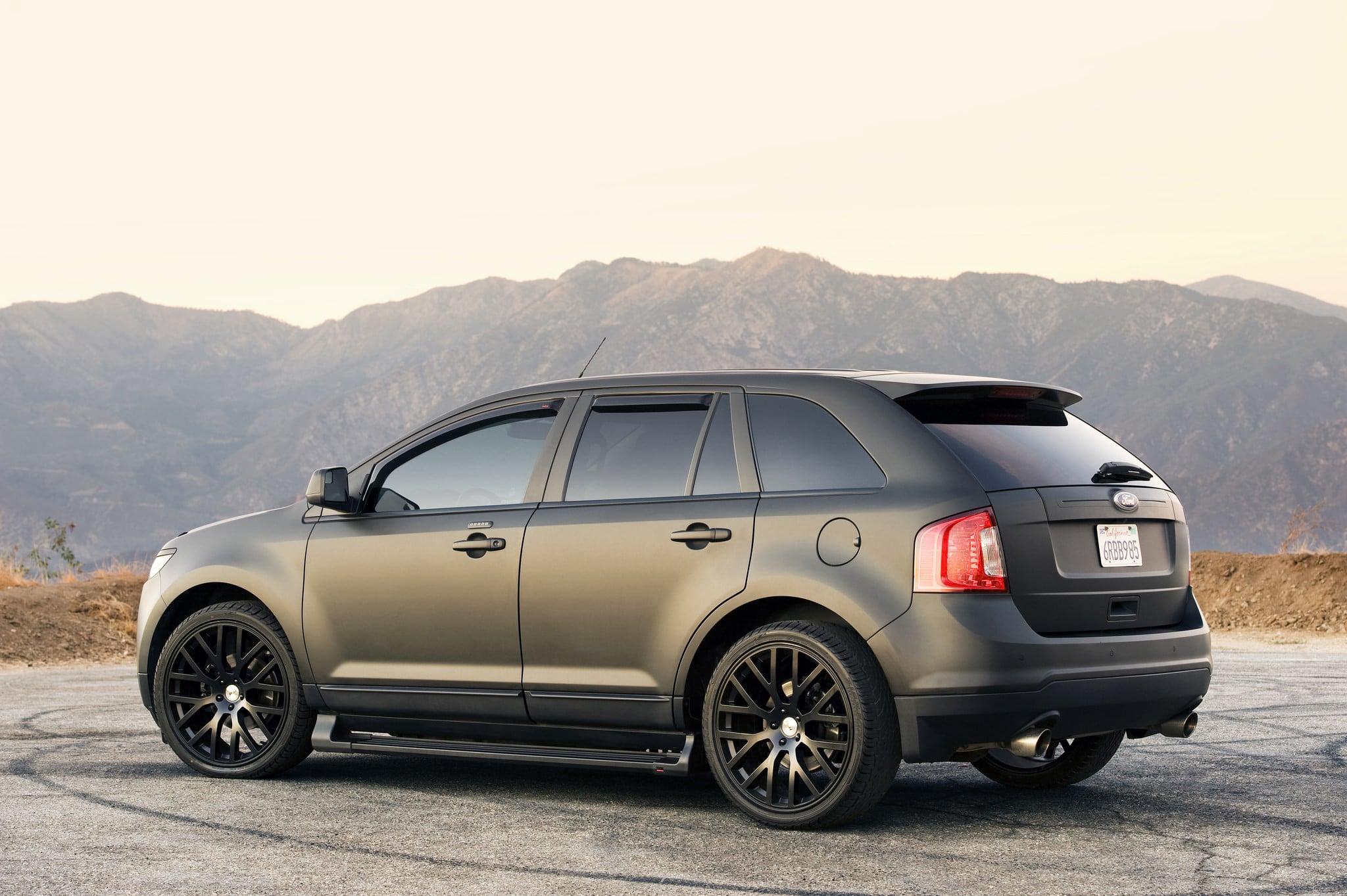 Black Matte Ford Edge with Custom TSW Rims - Photo by TSW