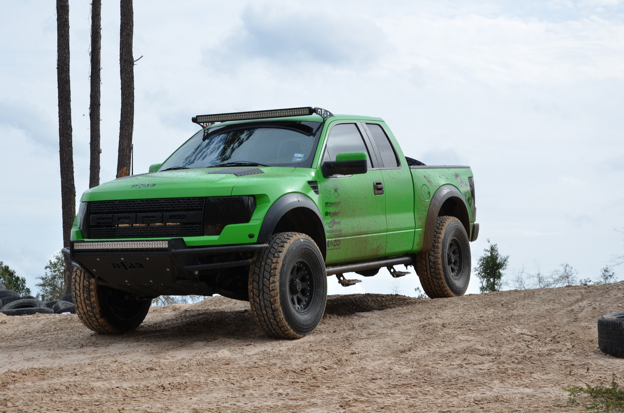Ford Raptor With Black Headlights - Photo by Black Rhino
