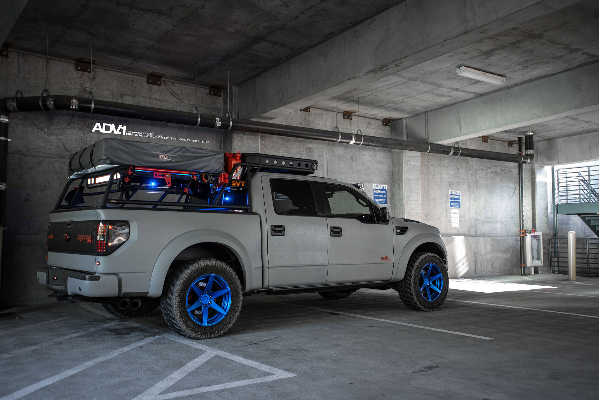 Ford F150 Raptor on ADV.1 HD Truck Rims - Photo by ADV.1