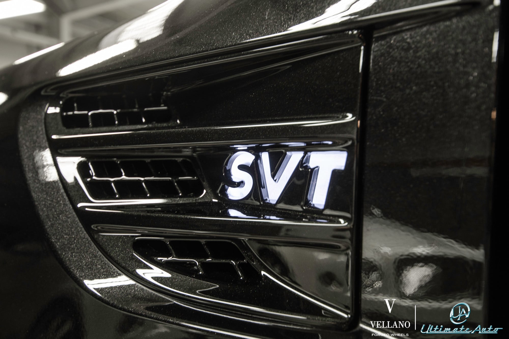Custom Black Ford F-150 SVT Bumper Air Ducts - Photo by Vellano