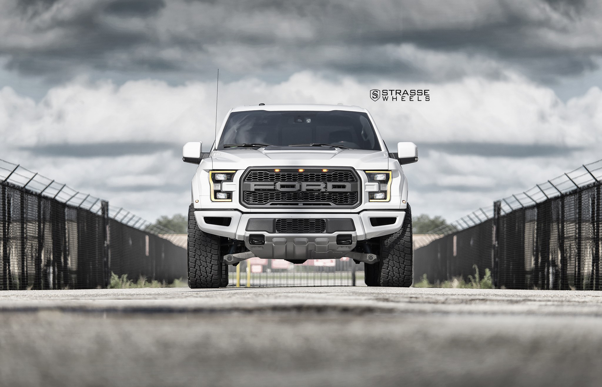 Custom Bumper Guard on White Ford F-150 - Photo by Strasse Forged