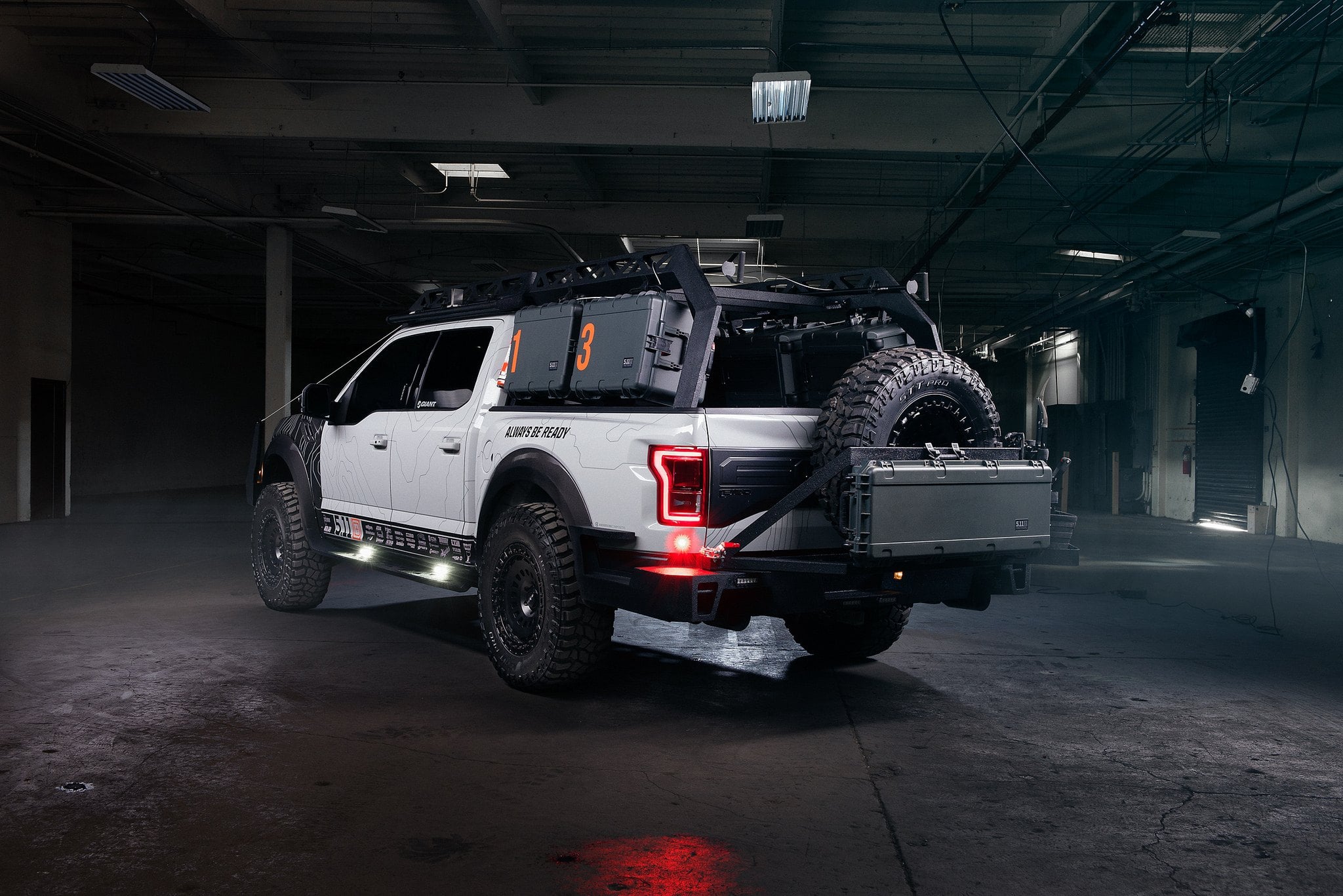 Royal Appearance of Gray Lifted Ford Raptor with on Black Rotiform ...