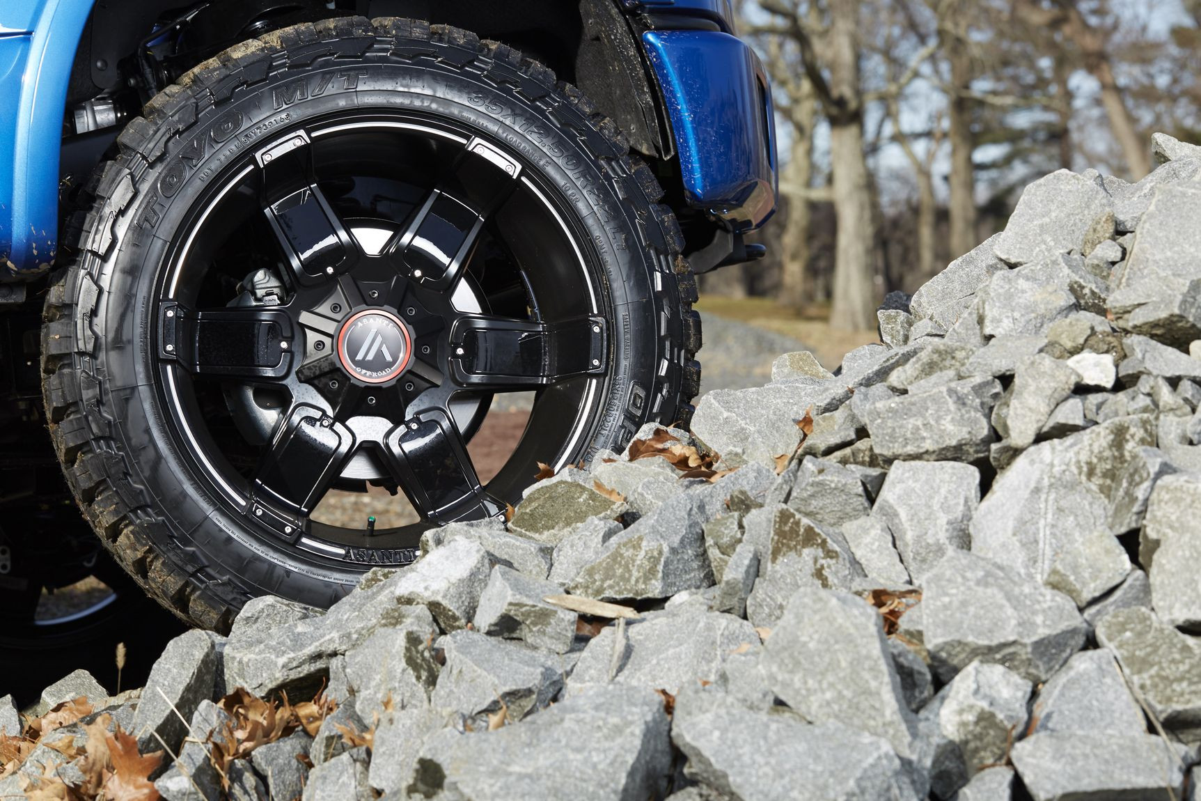 Blue Lifted Ford F-150 on 35 Inch Toyo Tires - Photo by CARiD