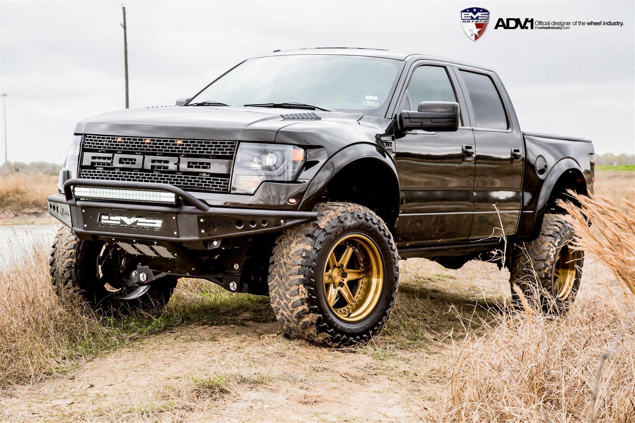 First Generation Raptor On Gold ADV.1 Off-road Rims. 