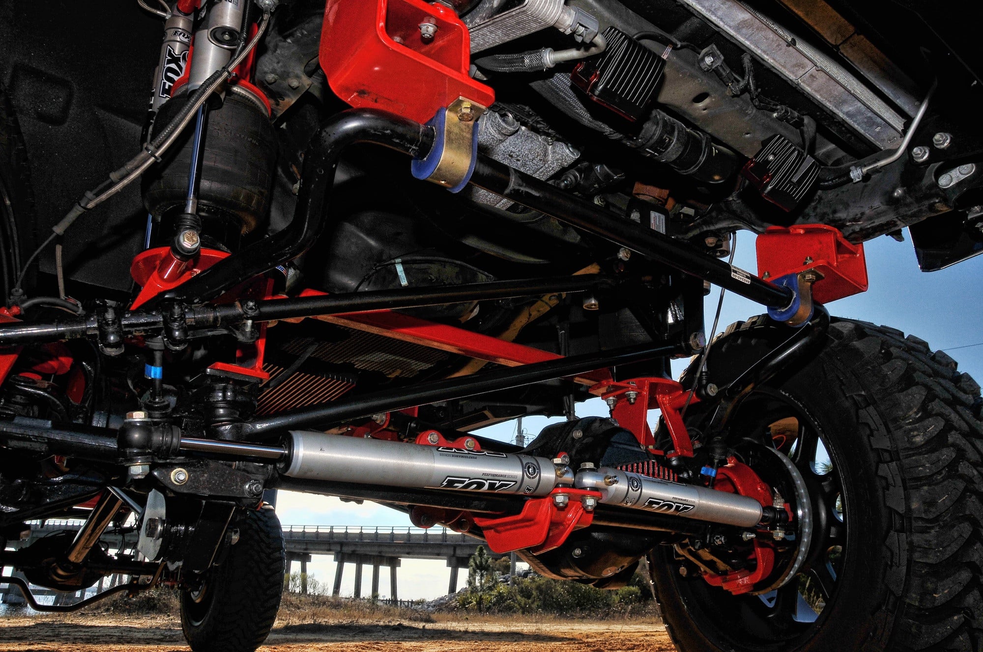 Custom Lifted Truck Suspension on Ford F250 Super Duty - Photo by Phil Gordon