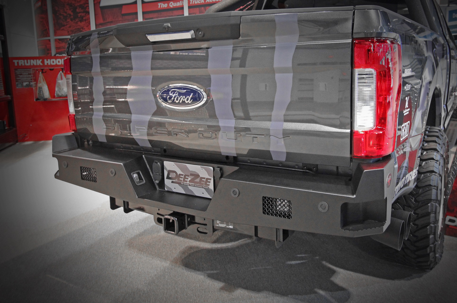 Rear Steel Bumper For Ford F250 With Hitch Receiver - Photo by Dee Zee