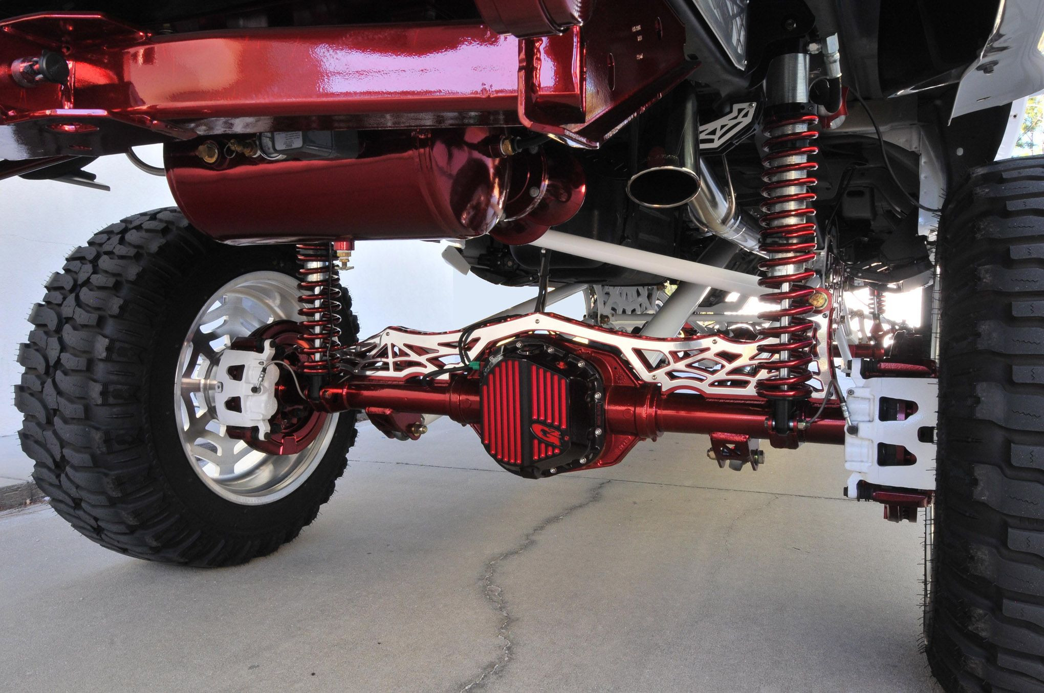 White Ford F-250 with Custom Suspension Lift Kit - Photo by Joe Greeves