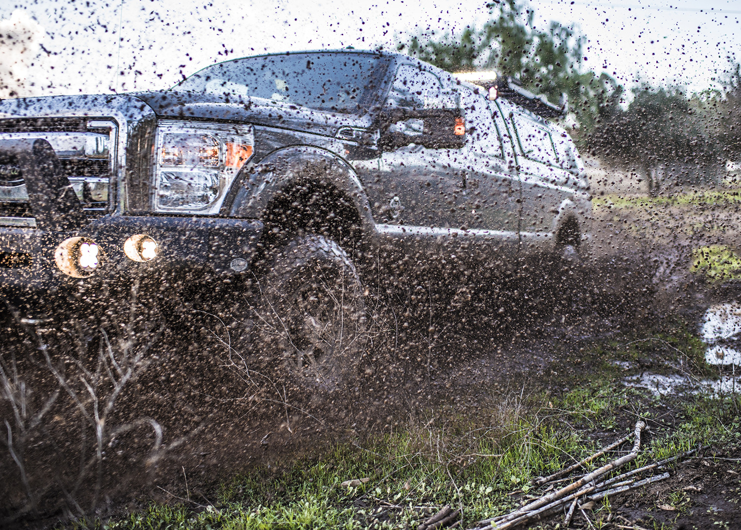 Lifted Ford F-250 with Front Runner Roof Rack - Photo by Diesel Shooter