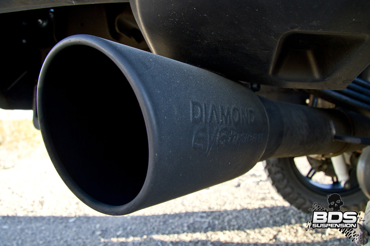 Matte black performance exhaust tip - Photo by BDS Suspensions