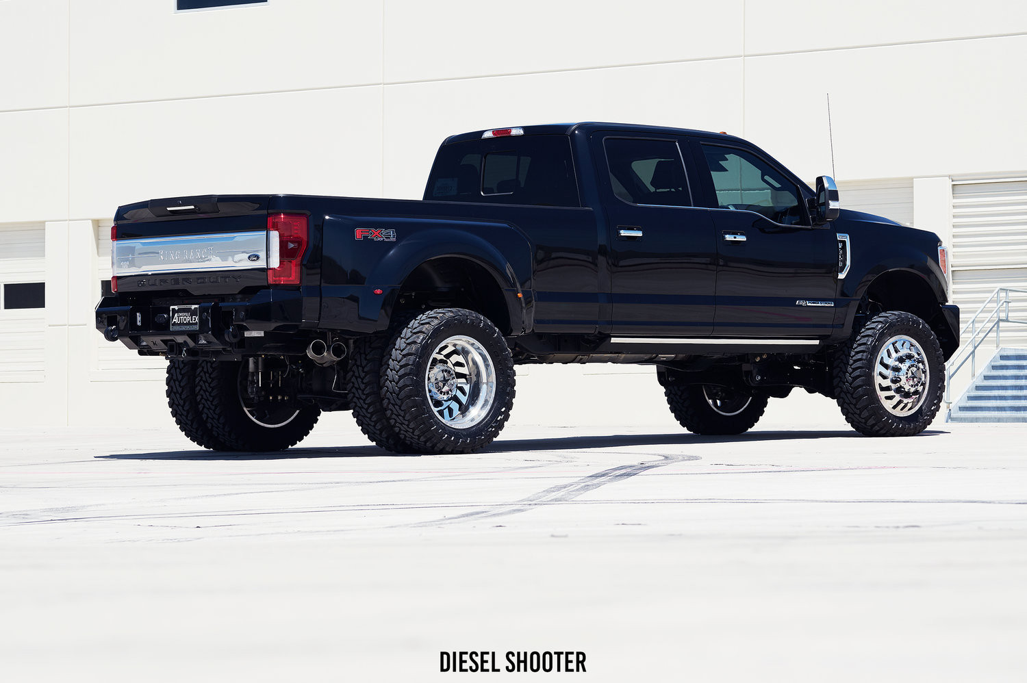 Custom Ford F-350 King Ranch with Adjustable Lift Kit - Photo by Diesel Shooter