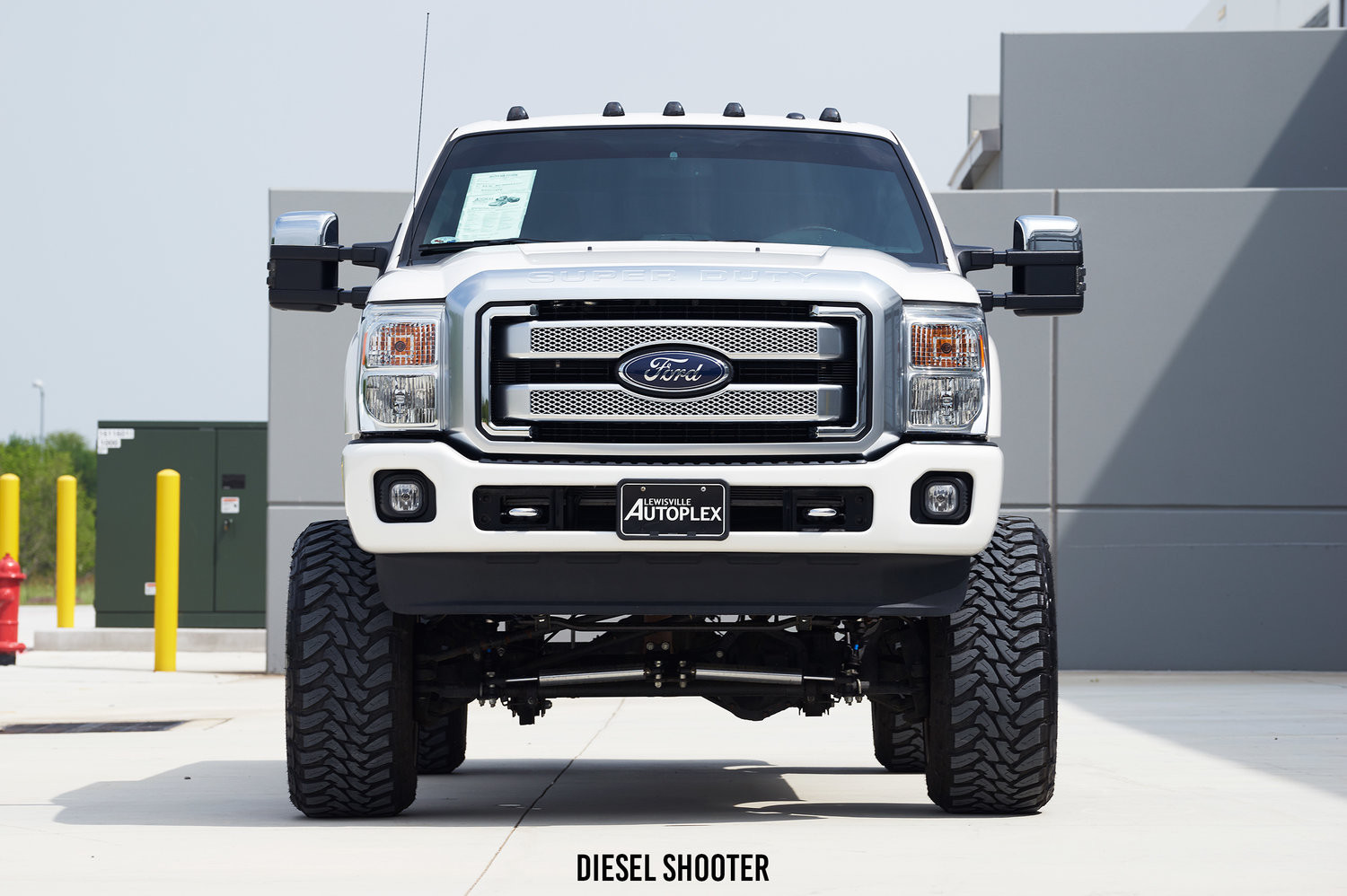 Custom Chrome Grille on Lifted Ford F-350 - Photo by Diesel Shooter