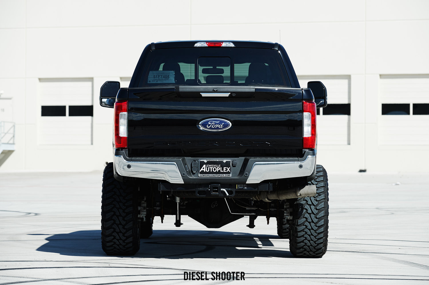 Black Ford F-350 with Aftermarket Rear Bumper - Photo by Diesel Shooter