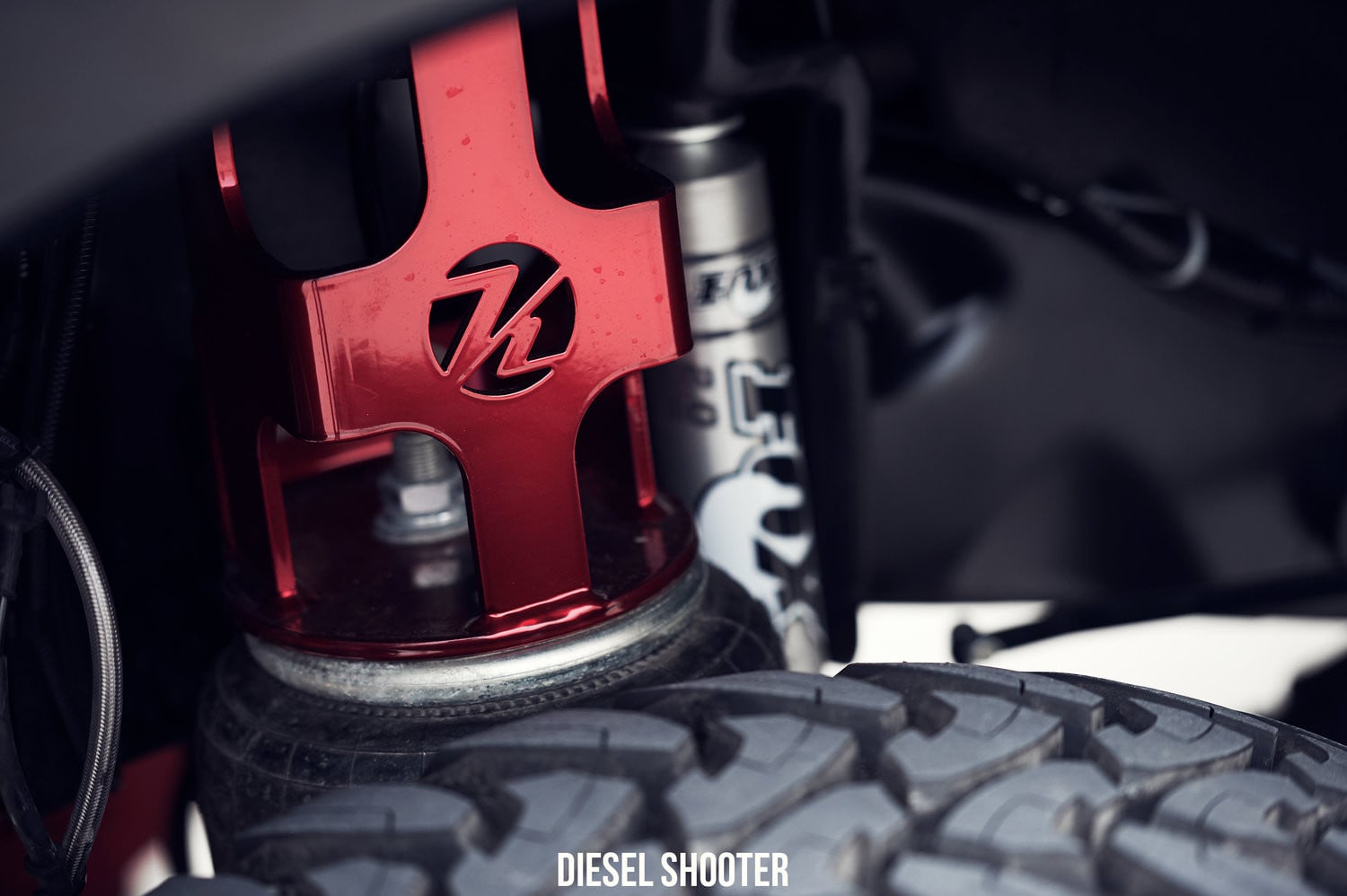 Custom Air Suspension Lift Kit on Ford F-350 - Photo by Diesel Shooter