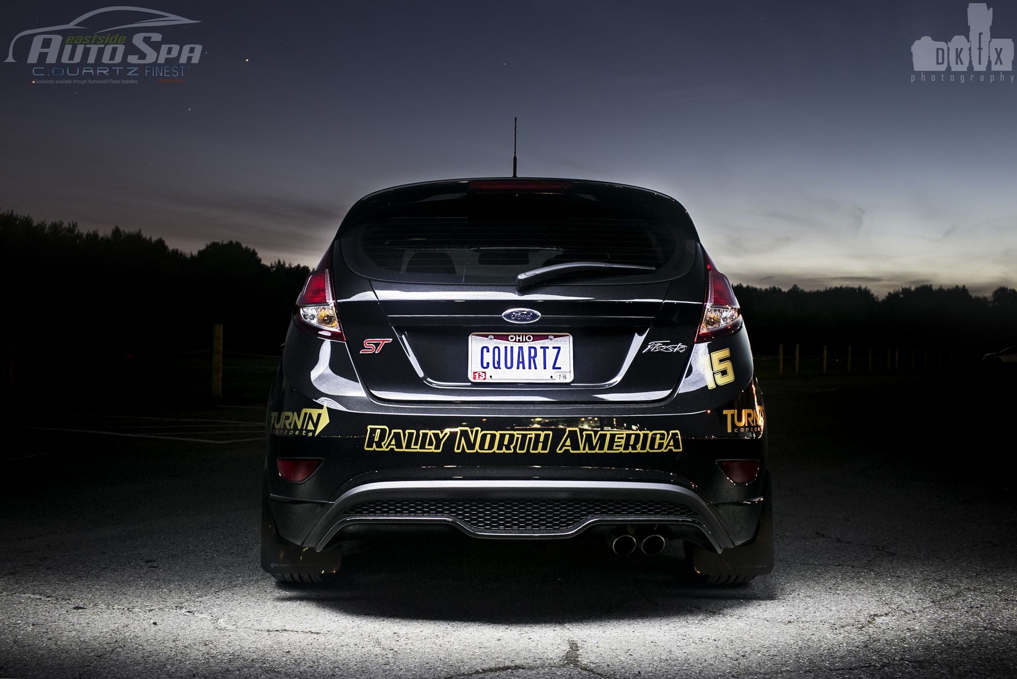 Black Debadged Ford Fiesta ST with Custom Rear Diffuser - Photo by dan kinzie