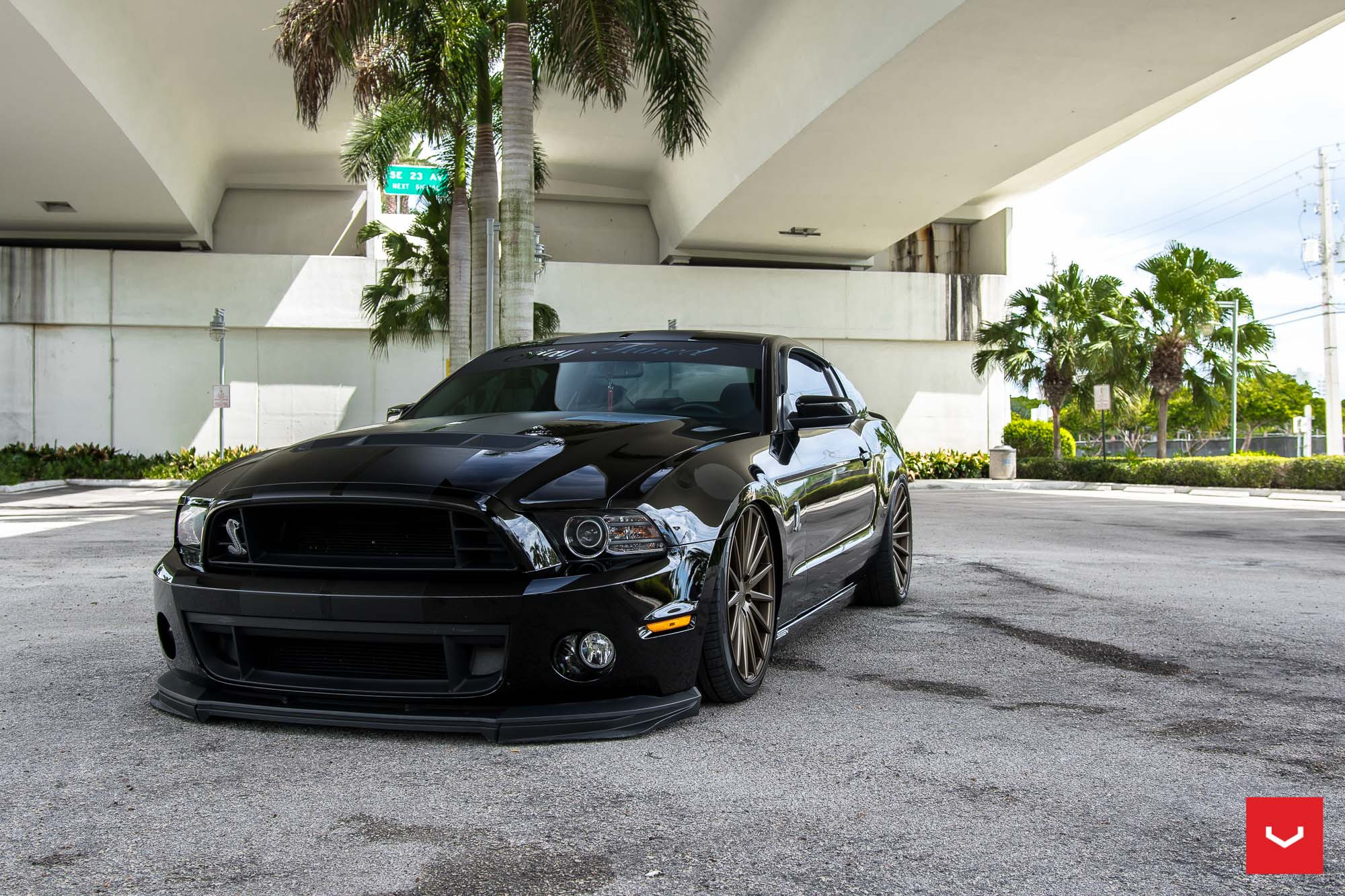 Black Venomous Snake - Shelby GT500 on Vossen - Photo by Vossen