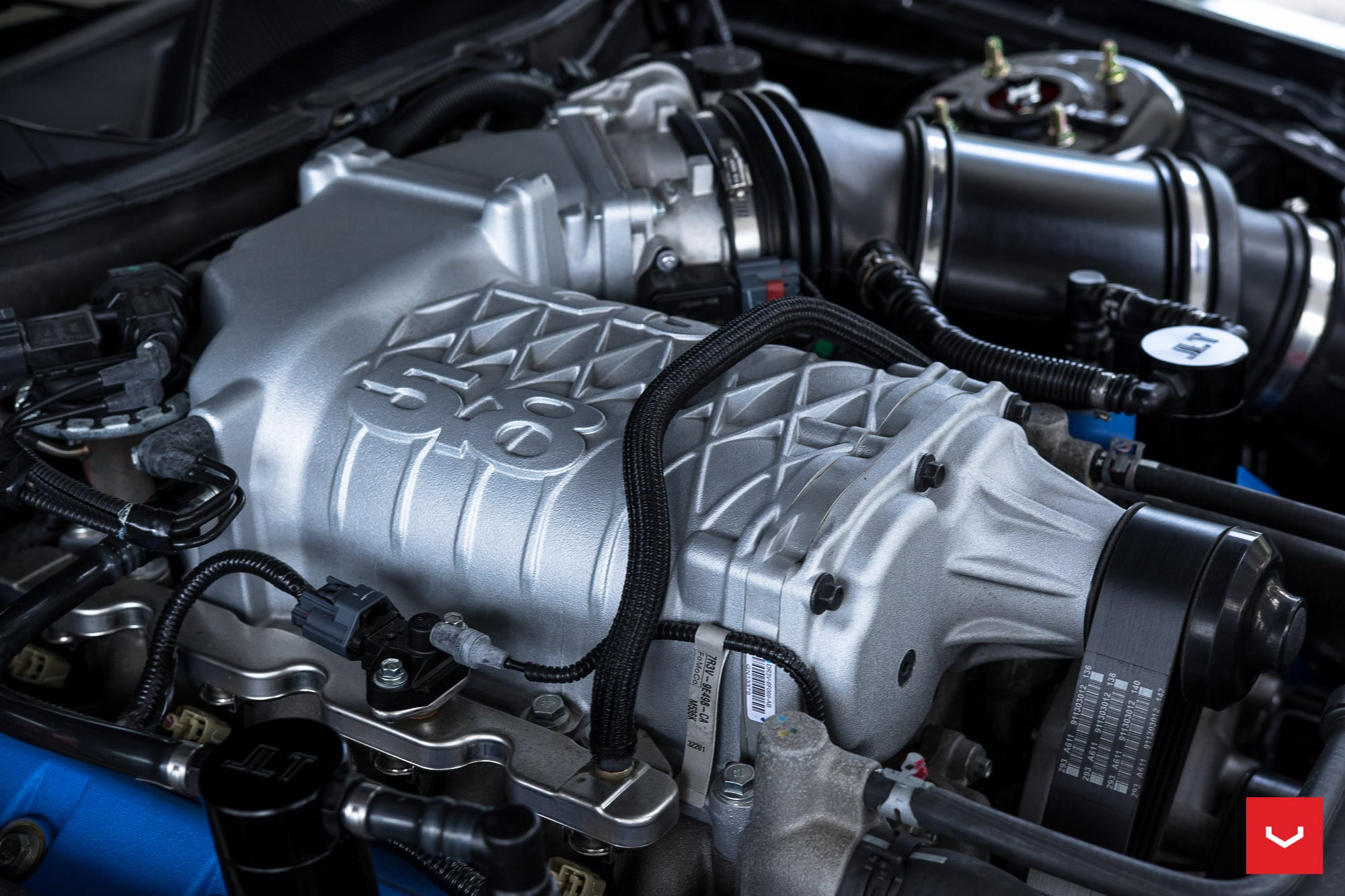 Ford Mustang Shelby GT500 5.8L Supercharged Engine - Photo by Vossen