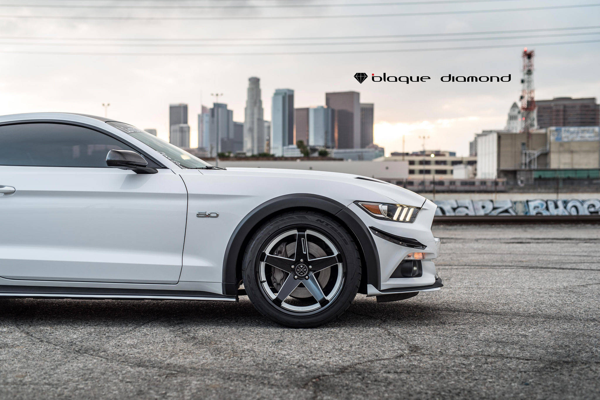 Black Fender Flares on Ford Mustang GT - Photo by Black Diamond