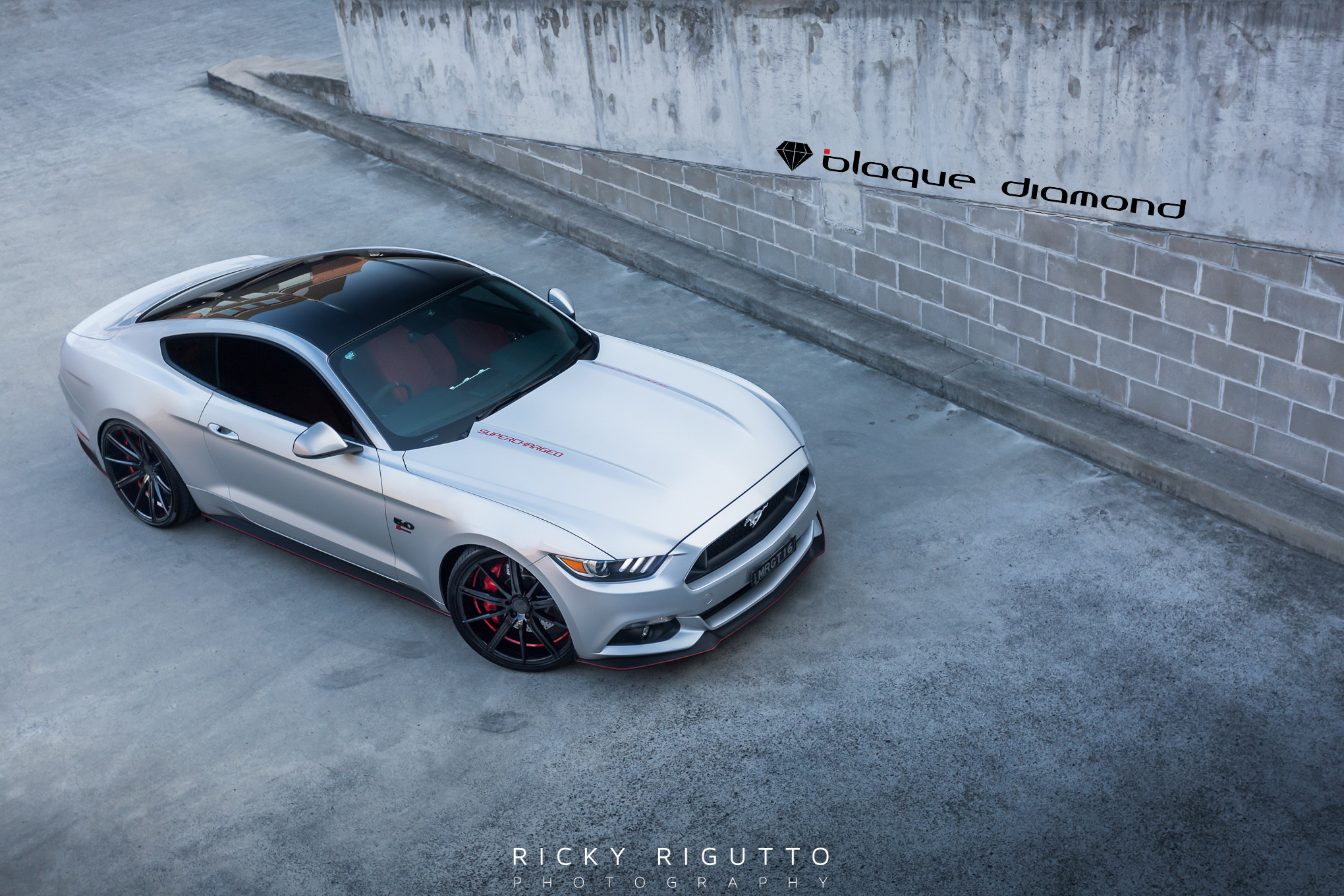 Supercharged Ford Mustang GT S550 With Black Roof - Photo by Black Diamond