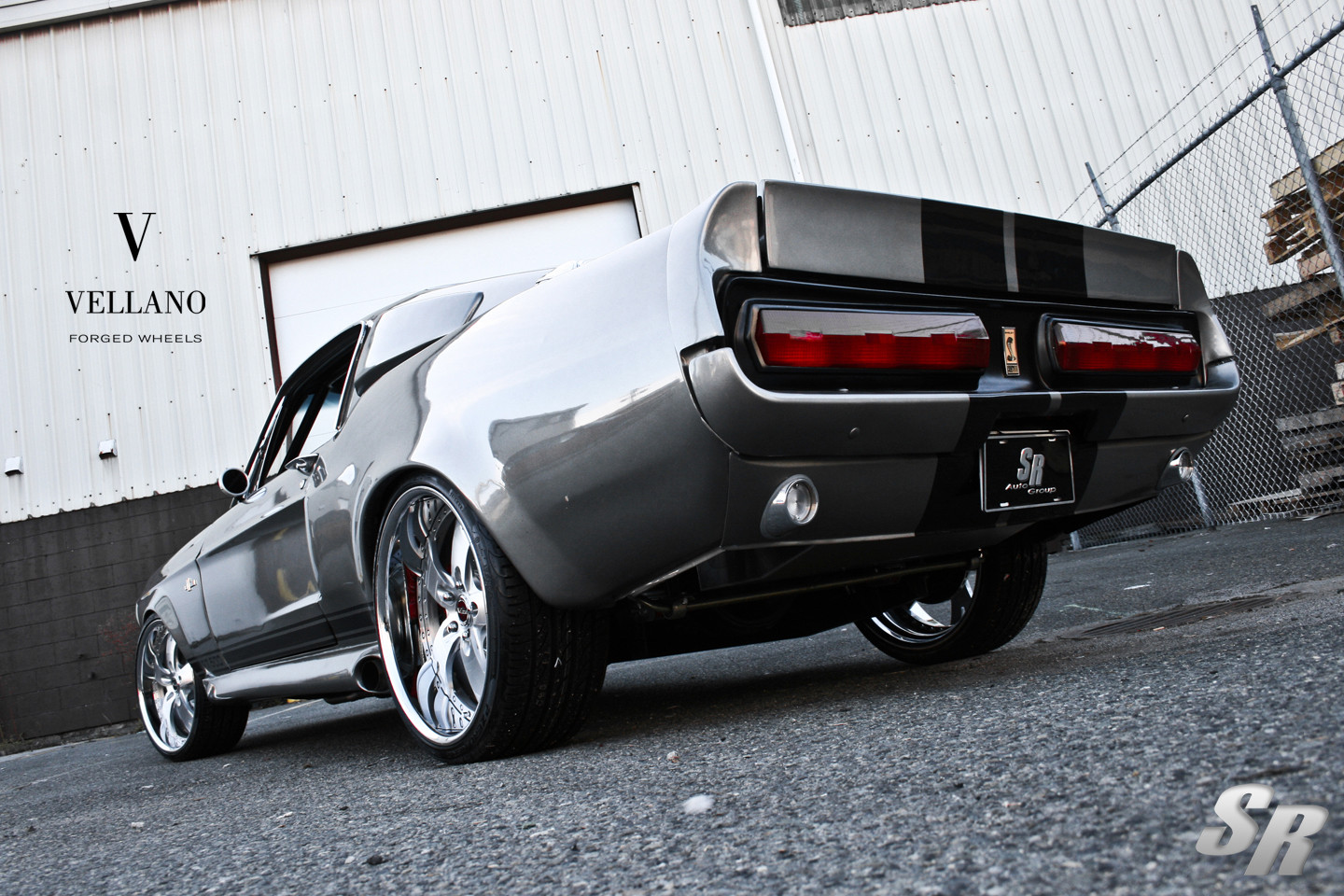 Brushed Custom Wheels on Ford Mustang - Photo by Vellano