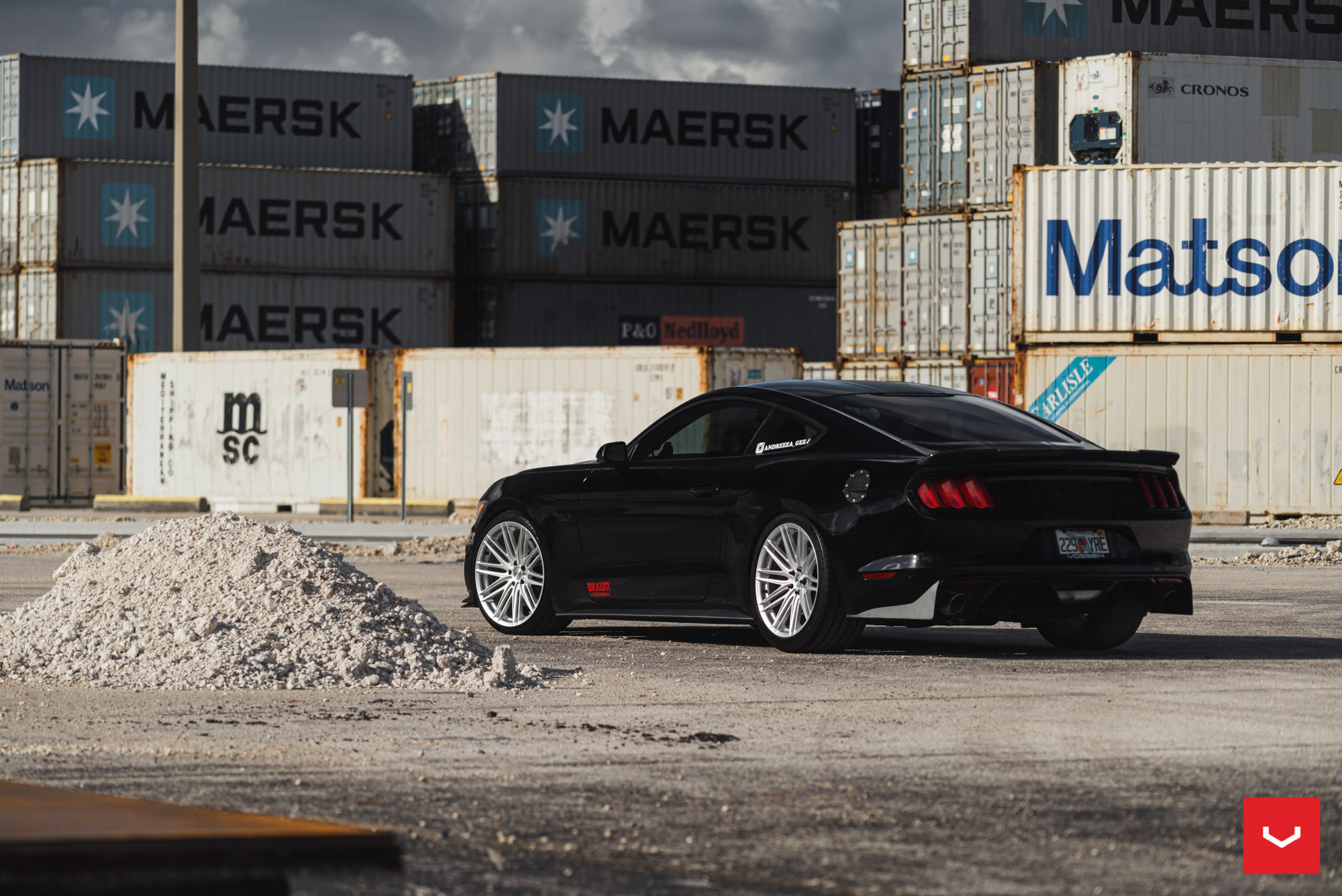 Ford Mustang with Custom Rear Spoiler - Photo by Vossen