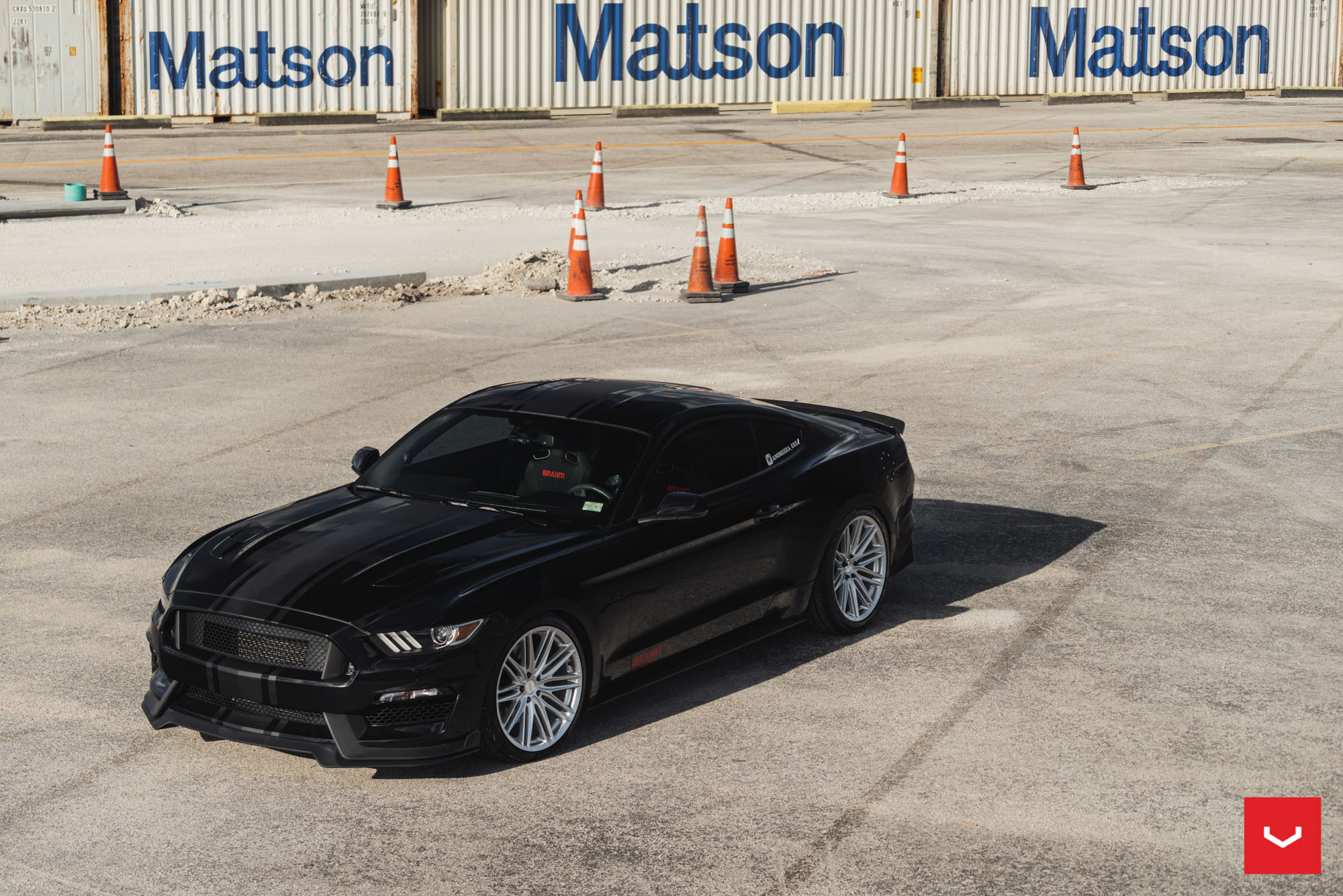 Aftermarket Body Kit on Ford Mustang - Photo by Vossen
