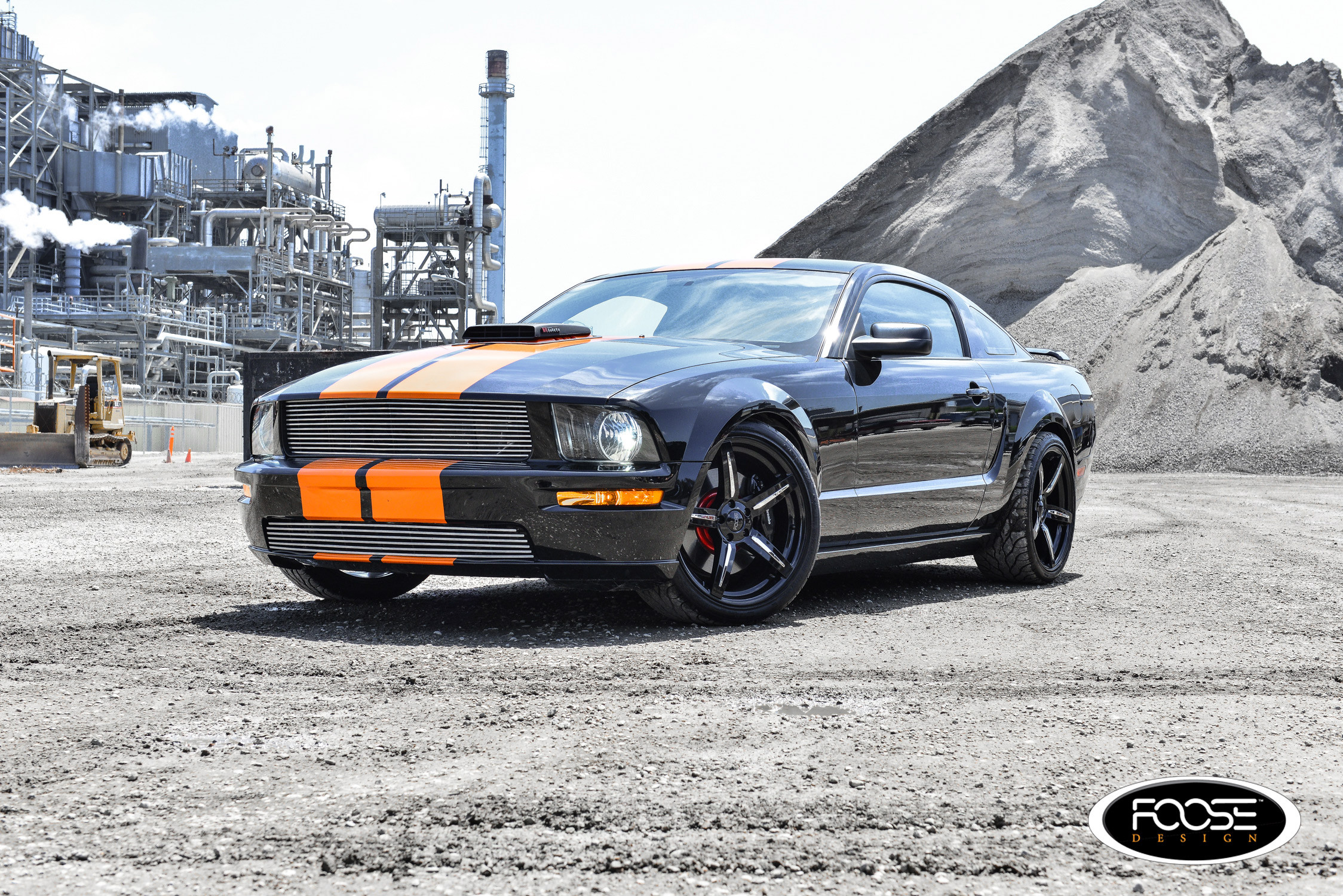 Custom Ford Mustang on Enforcer Series Foose Design Wheels - Photo by Foose