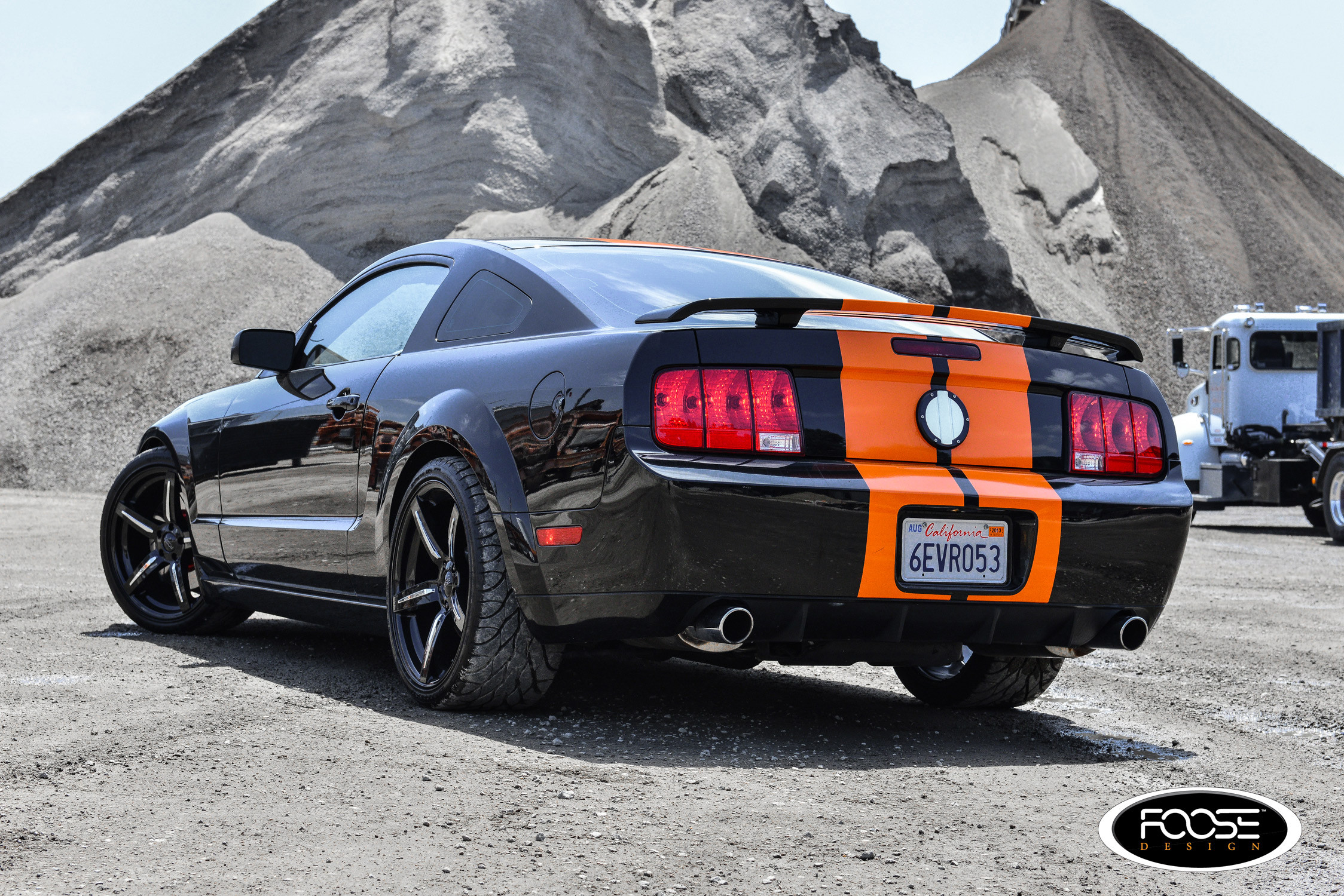 Aftermarket Rear Spoiler on Ford Mustang - Photo by Foose