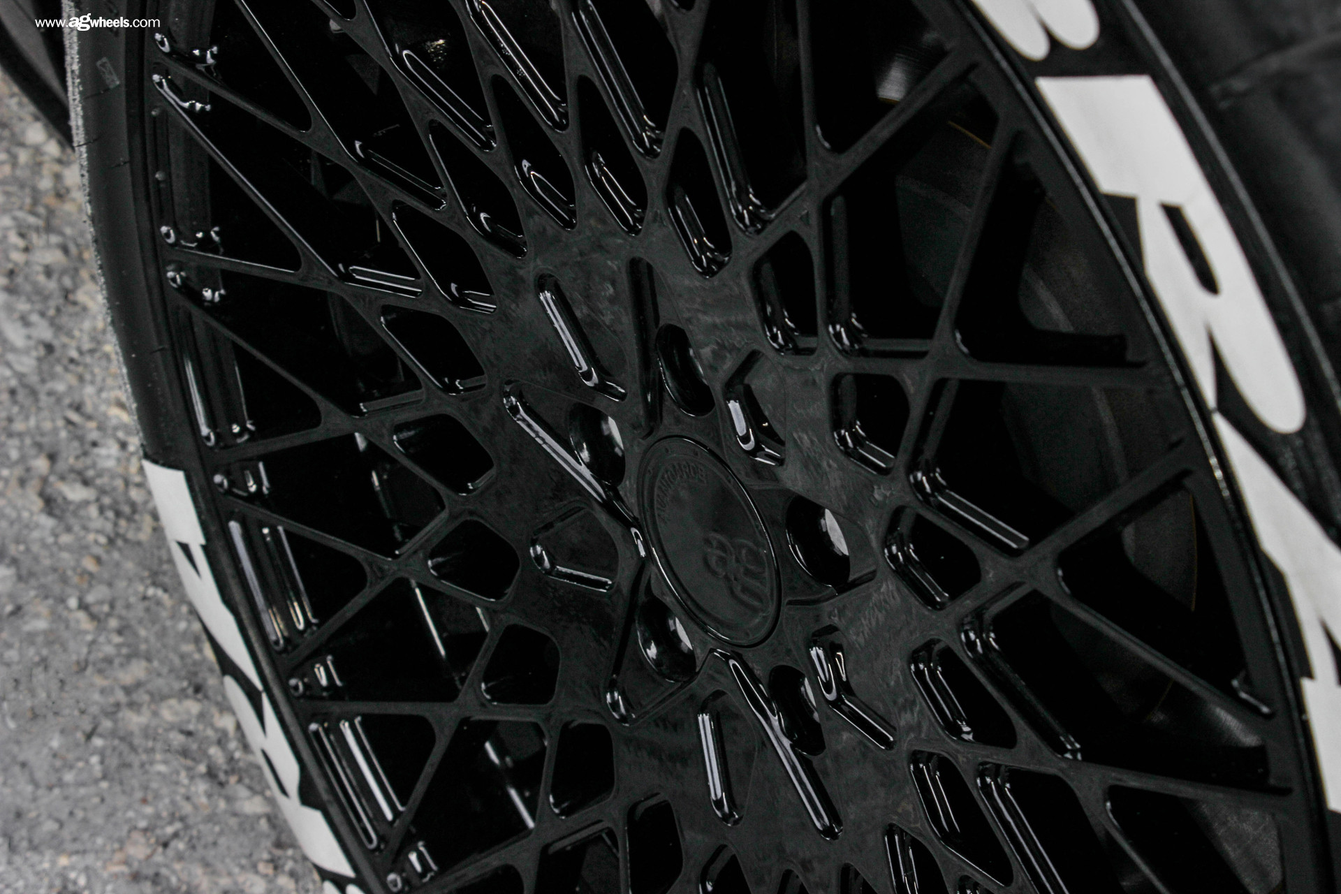 Custom Ford Mustang with Gloss Black Avant Garde Rims - Photo by Avant Garde Wheels