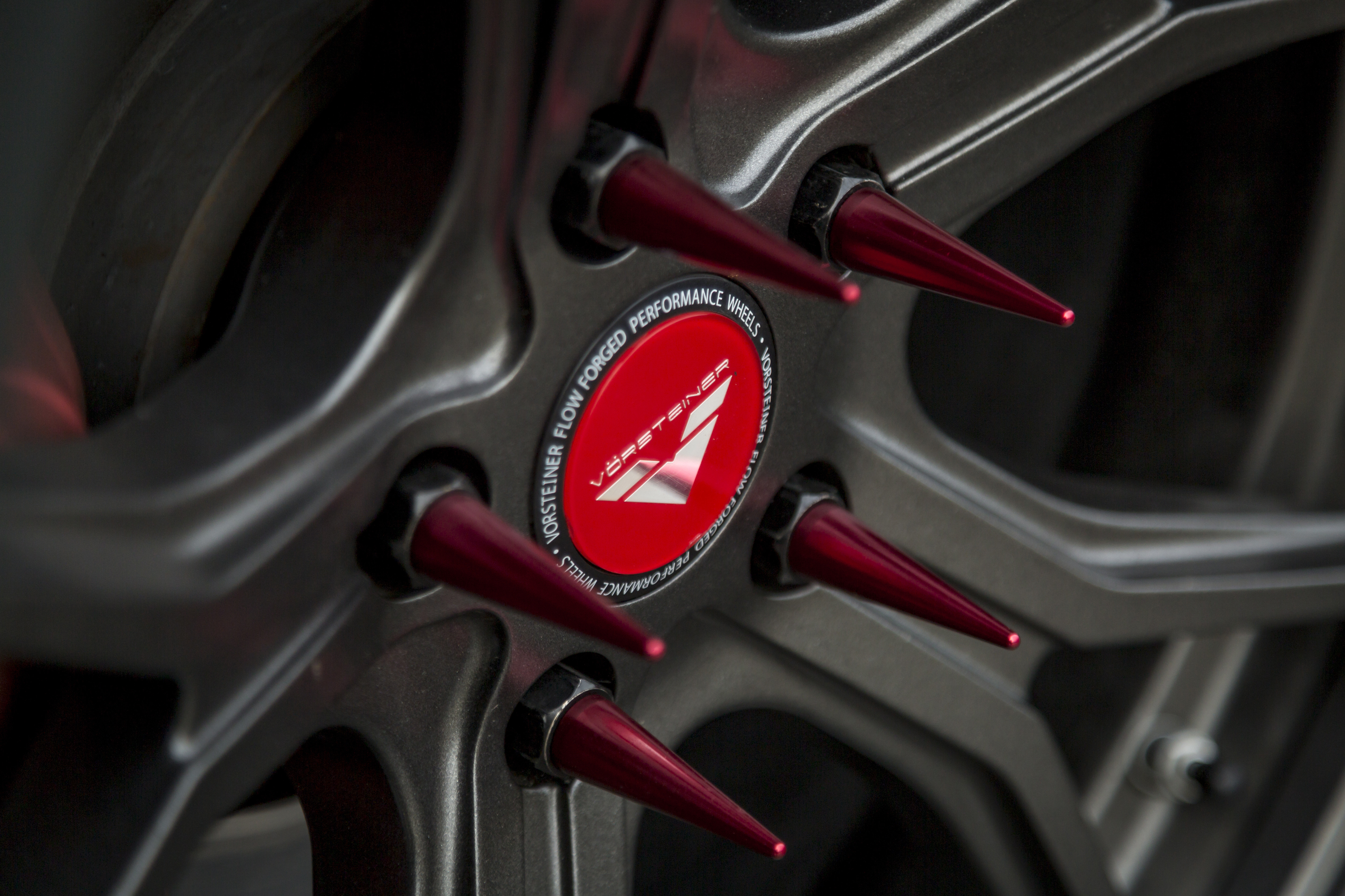 Vorsteiner Forged Rims on Custom Gray Ford Mustang - Photo by Vorstiner
