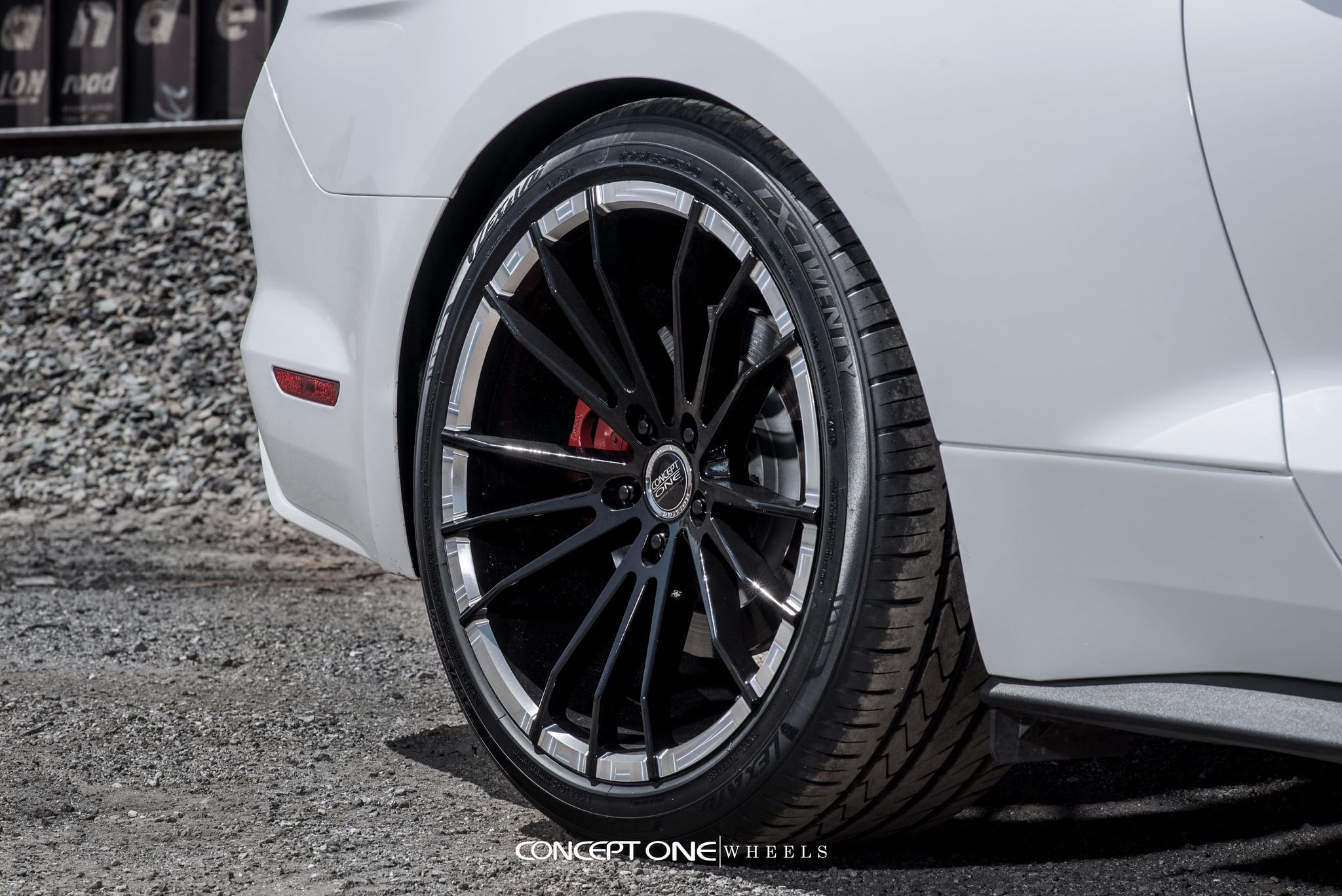 295/35R20 Wheels on Ford Mustang GT - Photo by Concept One