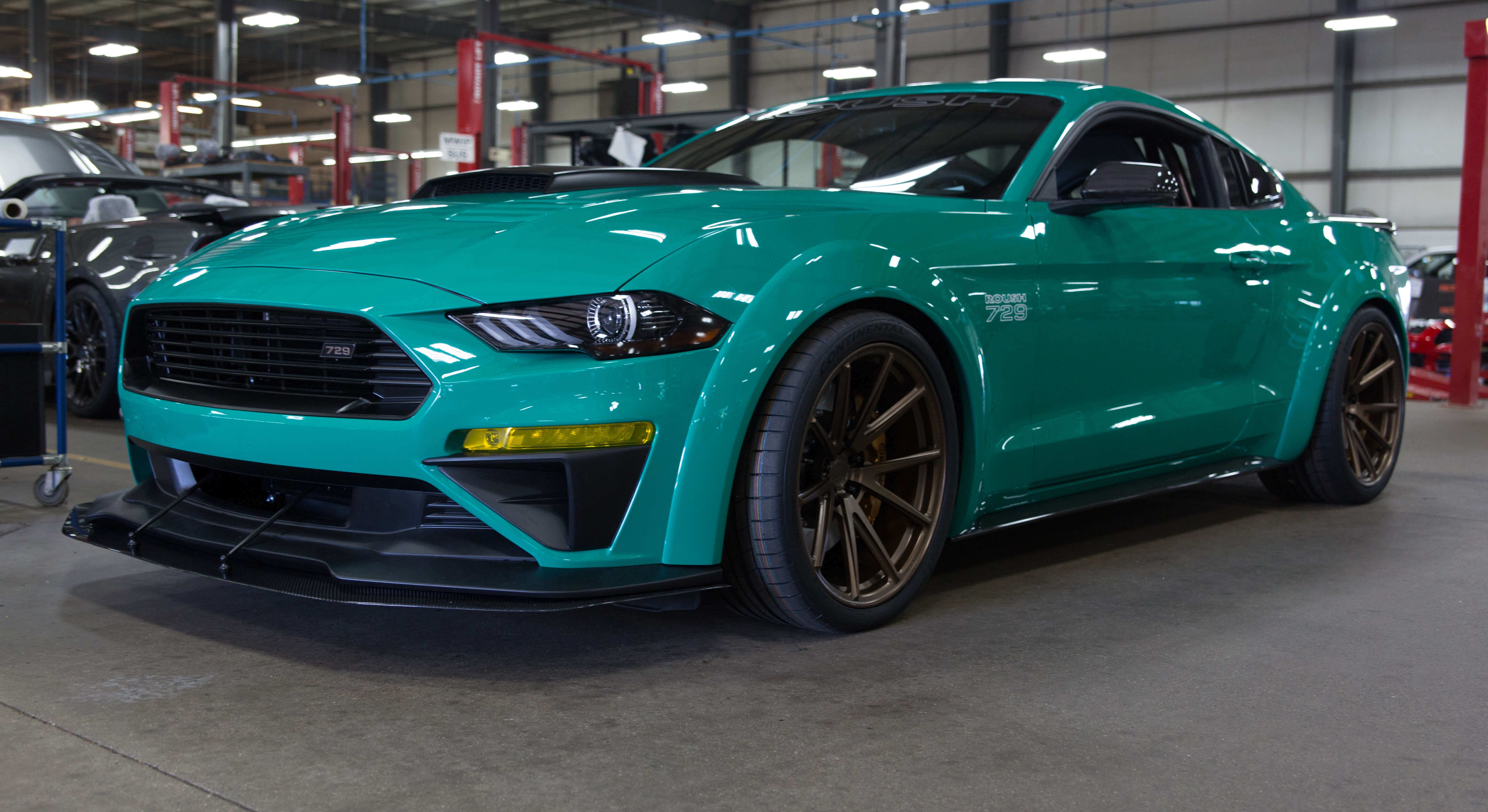 Captivating Green Mustang Boasting Carbon Fiber | CARiD.com Gallery