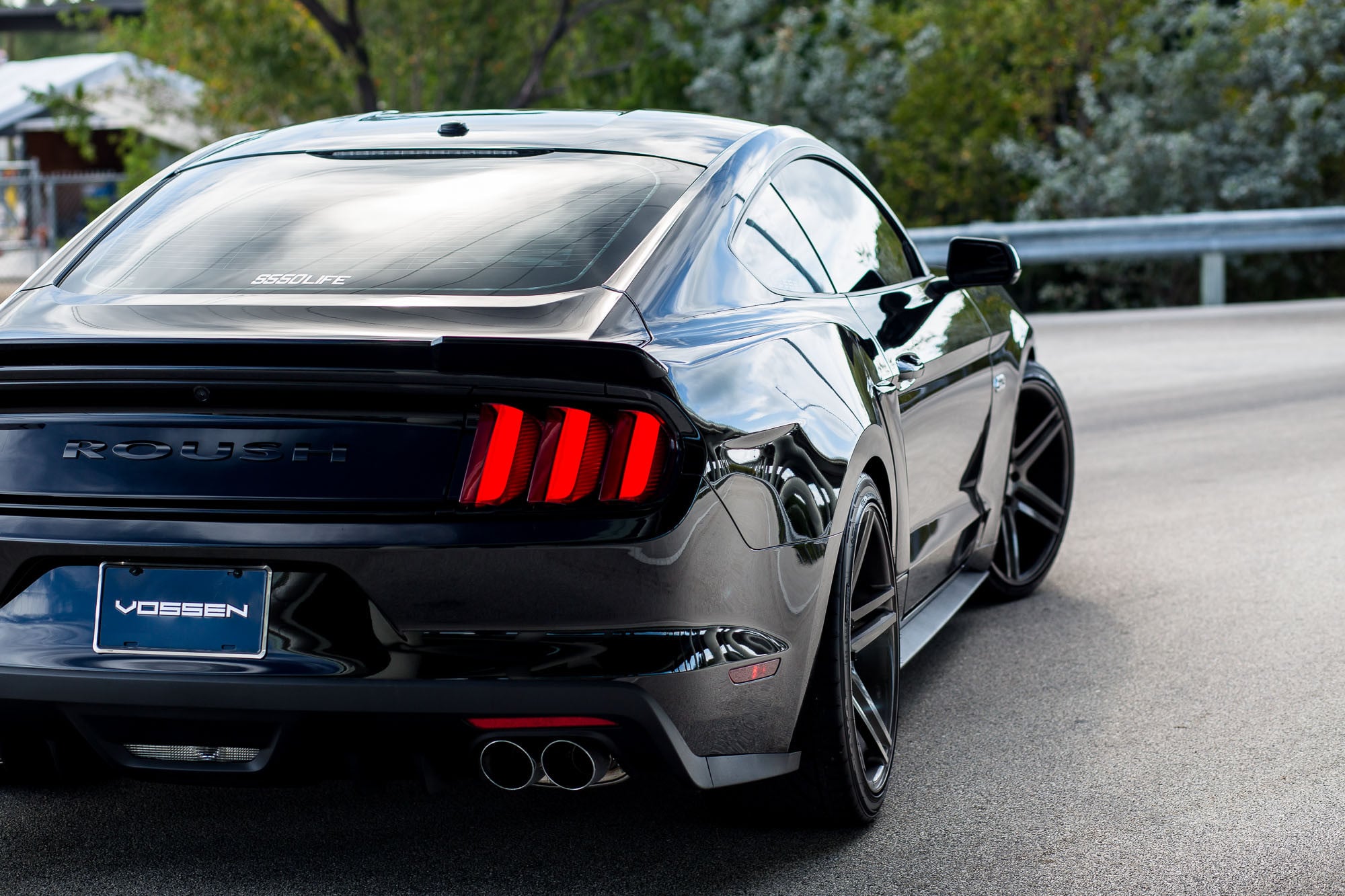 Ford Mustang Roush on Deep Concave Custom Wheels - Photo by Vossen