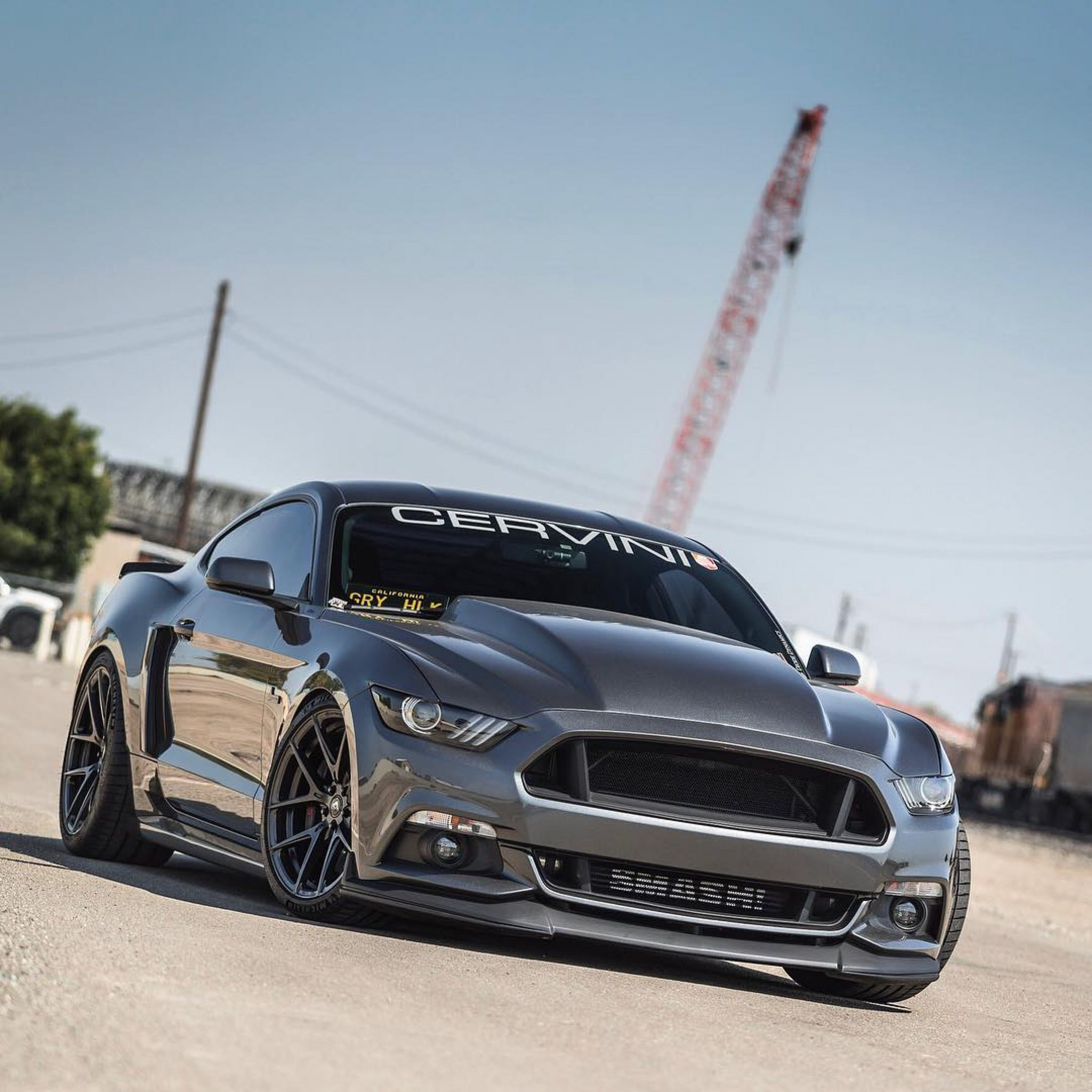 Vorsteiner Wheels on Gray Ford Mustang - Photo by Vorsteiner