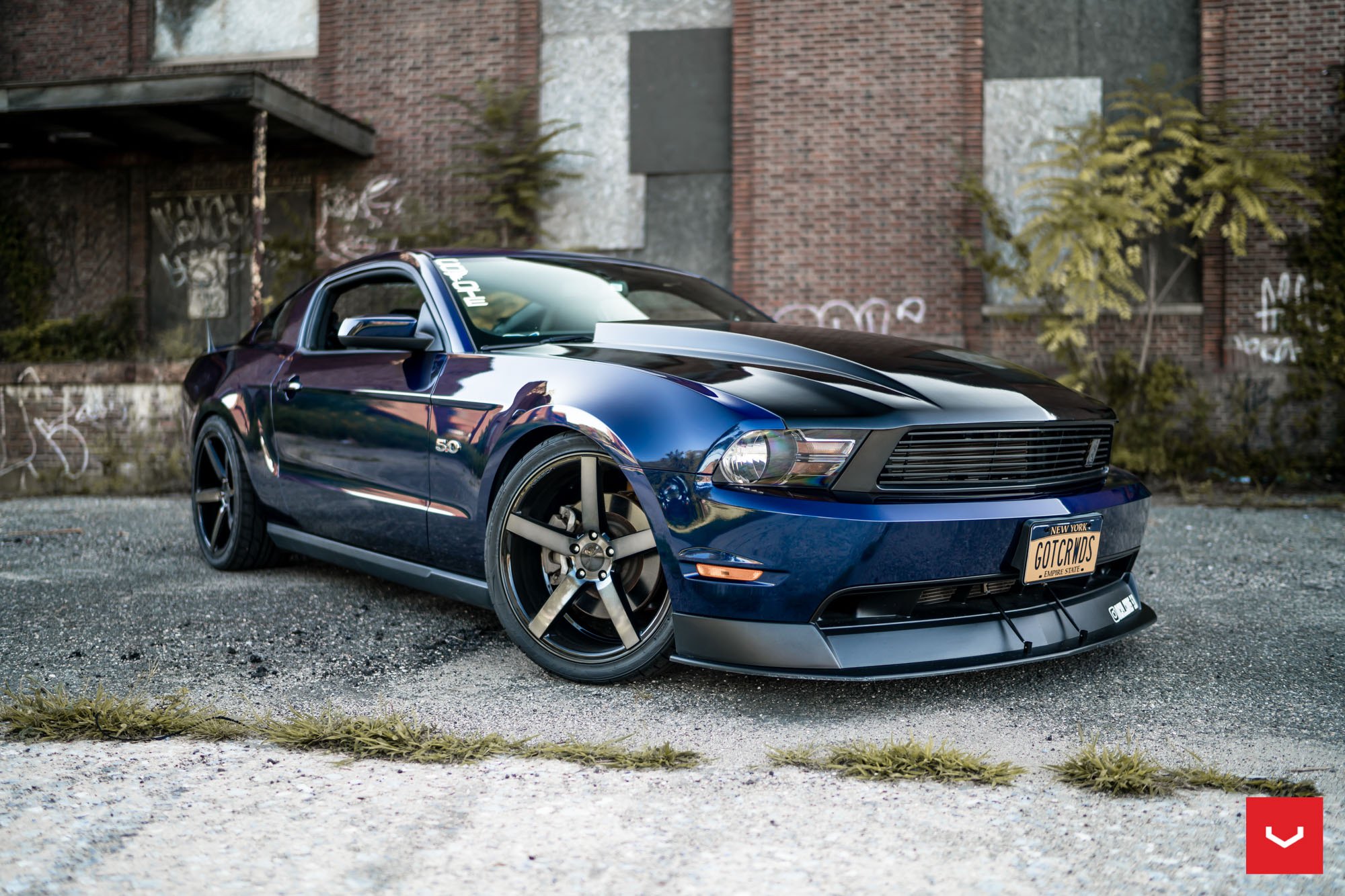 Speed, Grip, Agility and Joy: Meet Customized Black Ford Mustang.