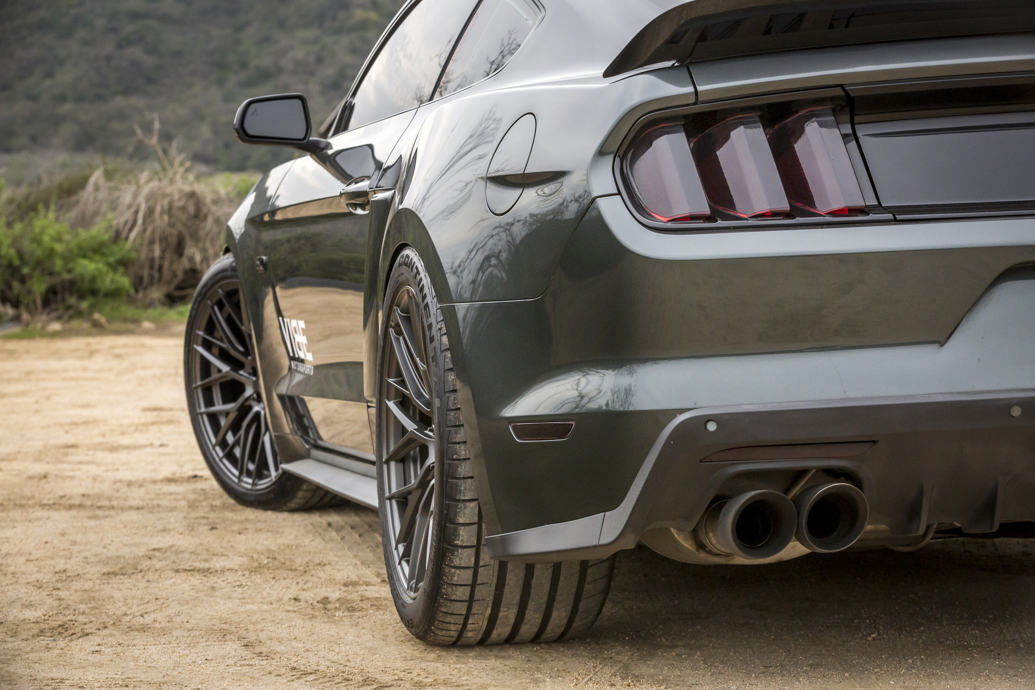 Mustang GT with Black Custom VORSTEINER Wheels - Photo by Vibe Motorsports