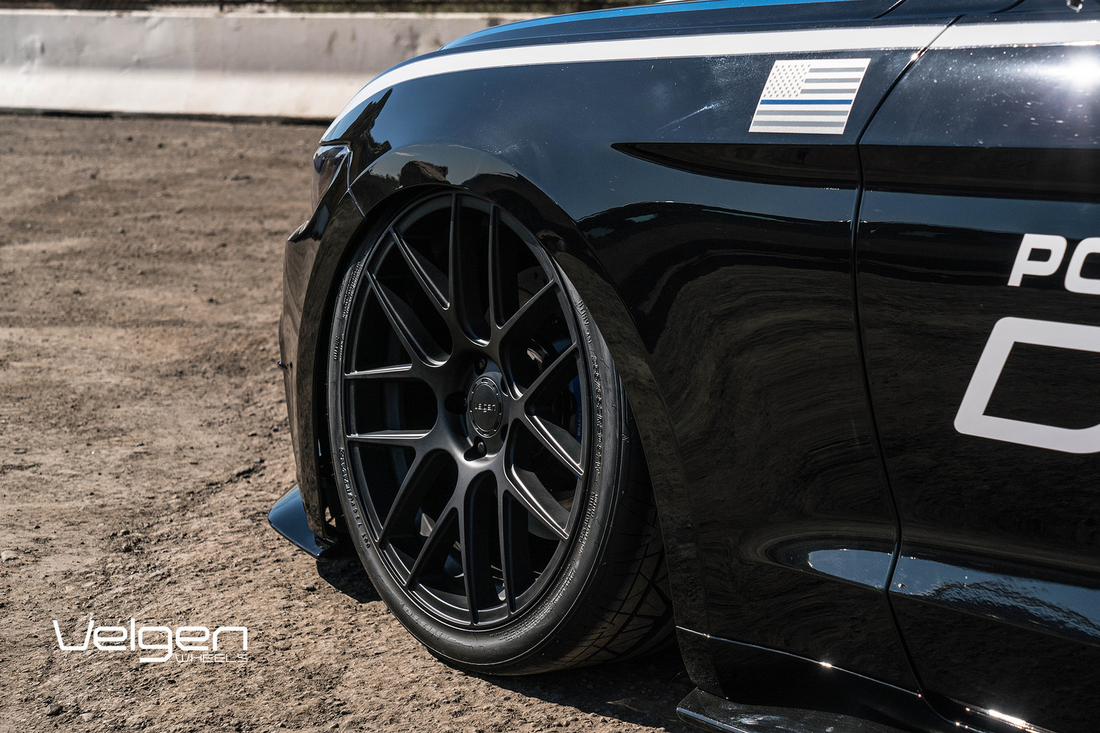 Black Velgen Rims on Ford Mustang GT - Photo by Velgen