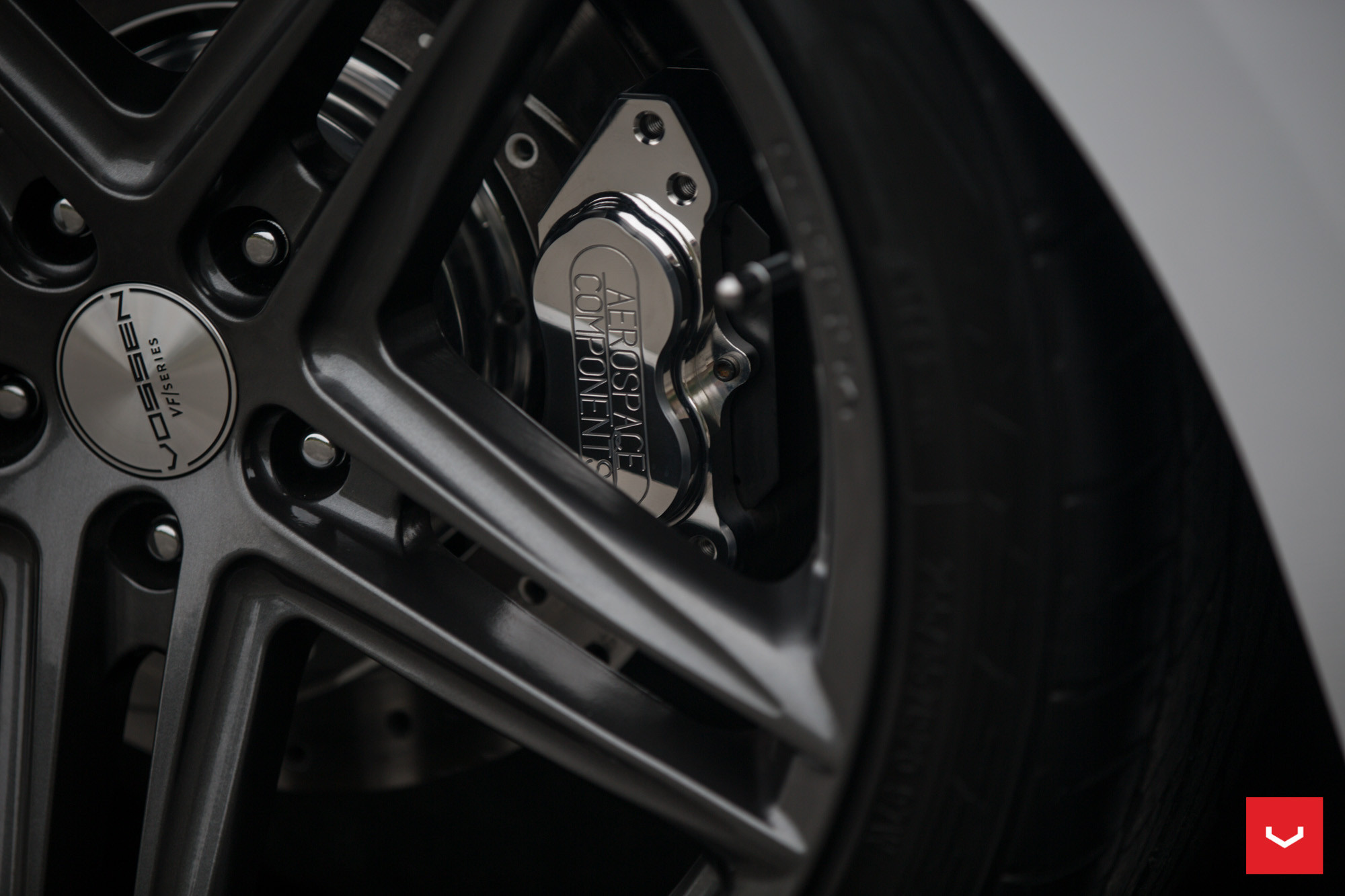 Ford Mustang With Aerospace Componments Brakes - Photo by Vossen