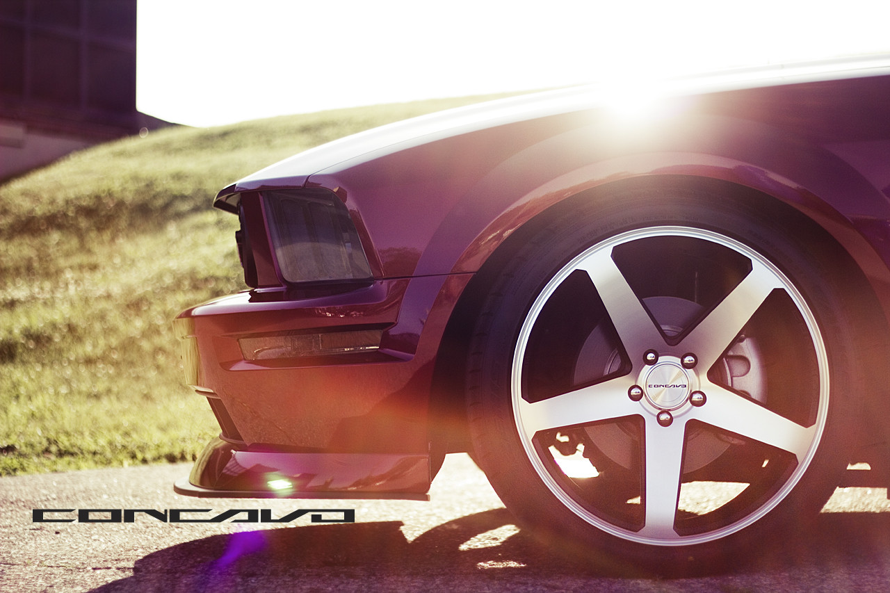 Concavo CW-5 Custom Wheels on Ford Mustang GT - Photo by Concavo