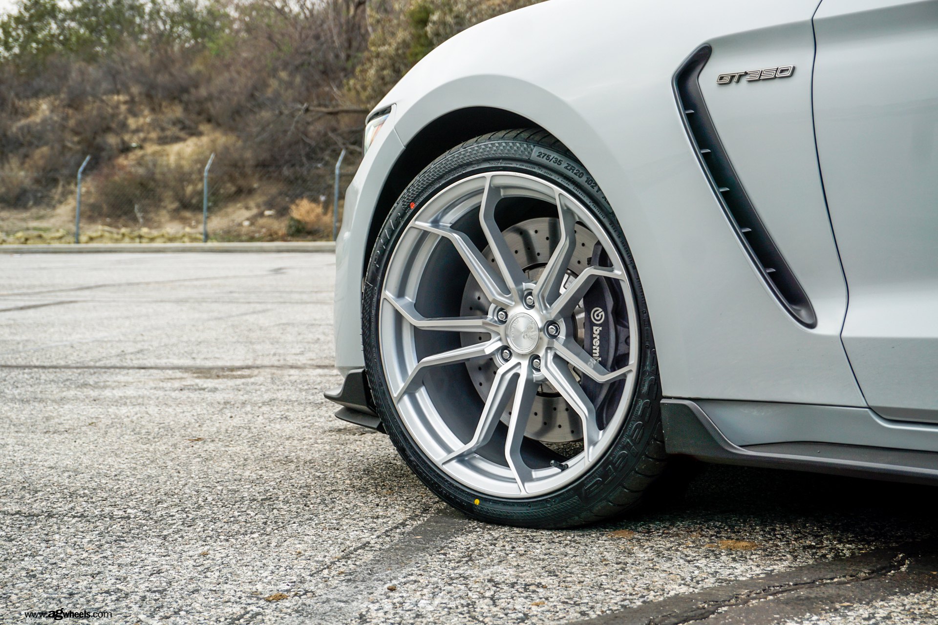 Mustang GT350 on Black Avant Garde M632 Rims.