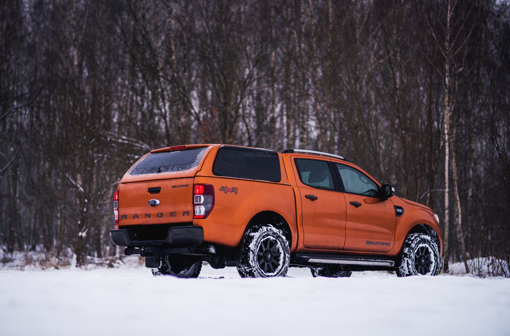 Aftermarket Rear Bumper on Orange Ford Ranger - Photo by JR Wheels