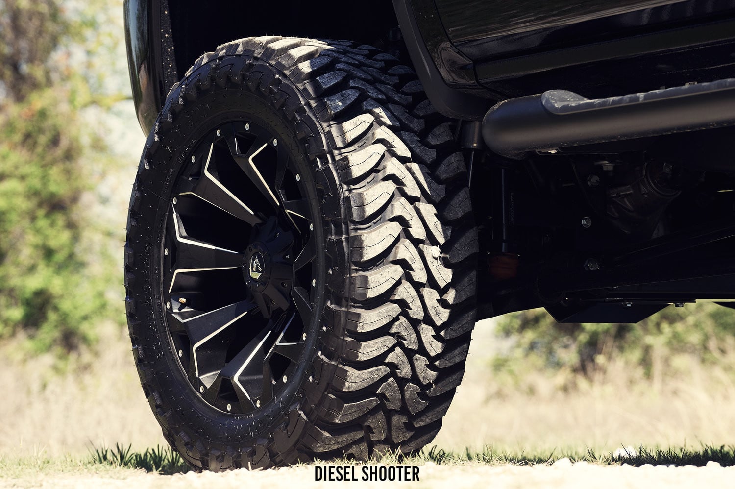 22 Inch Fuel Off-Road Rims on Black GMC Sierra - Photo by Gmc Sierra