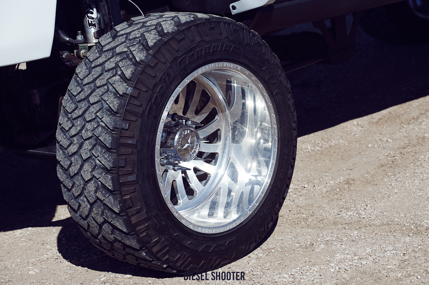 Chrome American Force Wheels on GMC Sierra 2500HD - Photo by Diesel Shooter