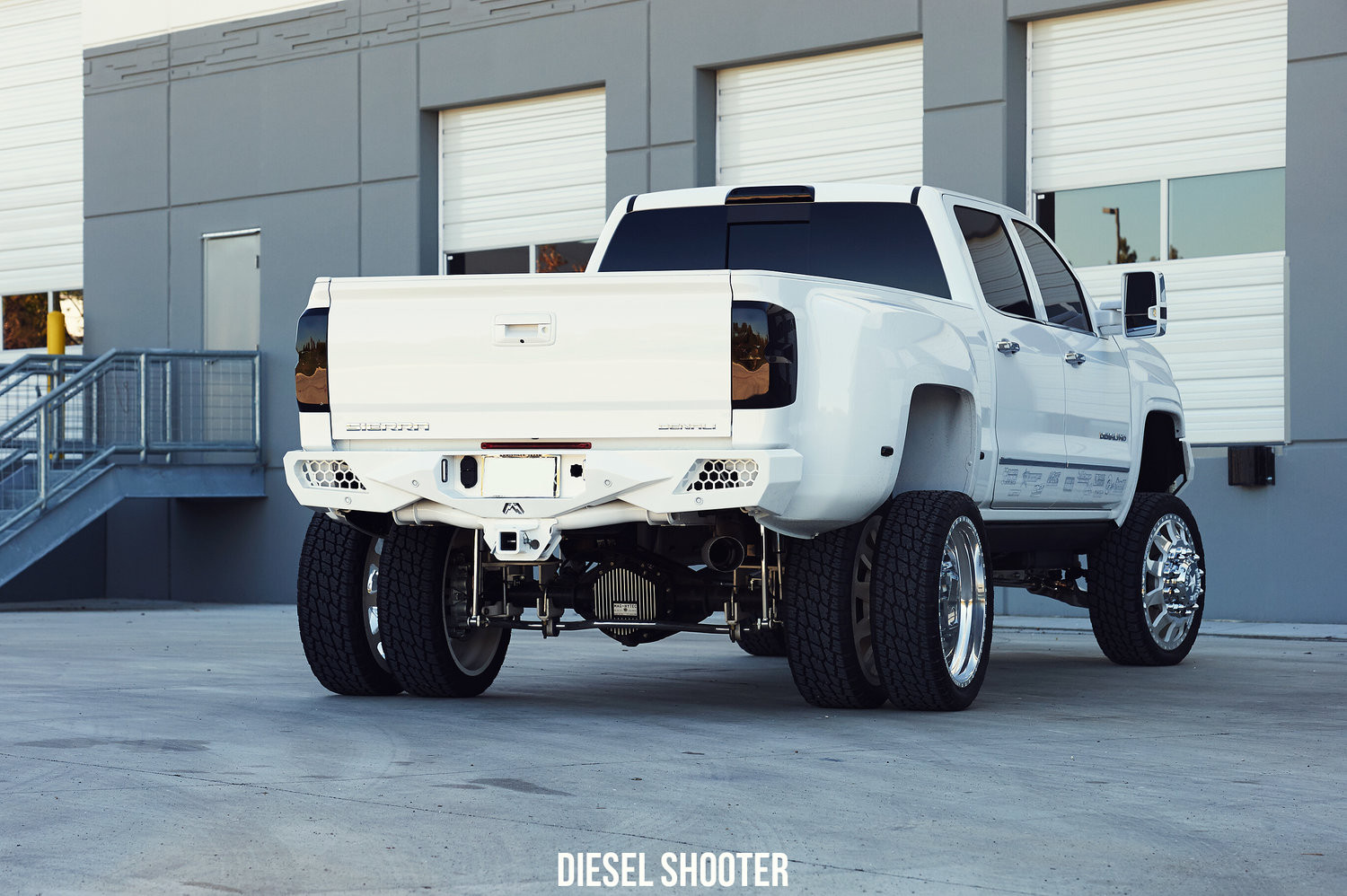 GMC Sierra 3500HD Denali with Custom Fab Fours Rear Bumper - Photo by Diesel Shooter