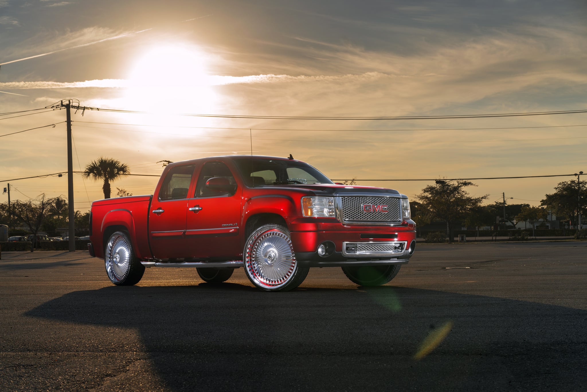 Aftermarket Running Boards on GMC Sierra Denali - Photo by DUB