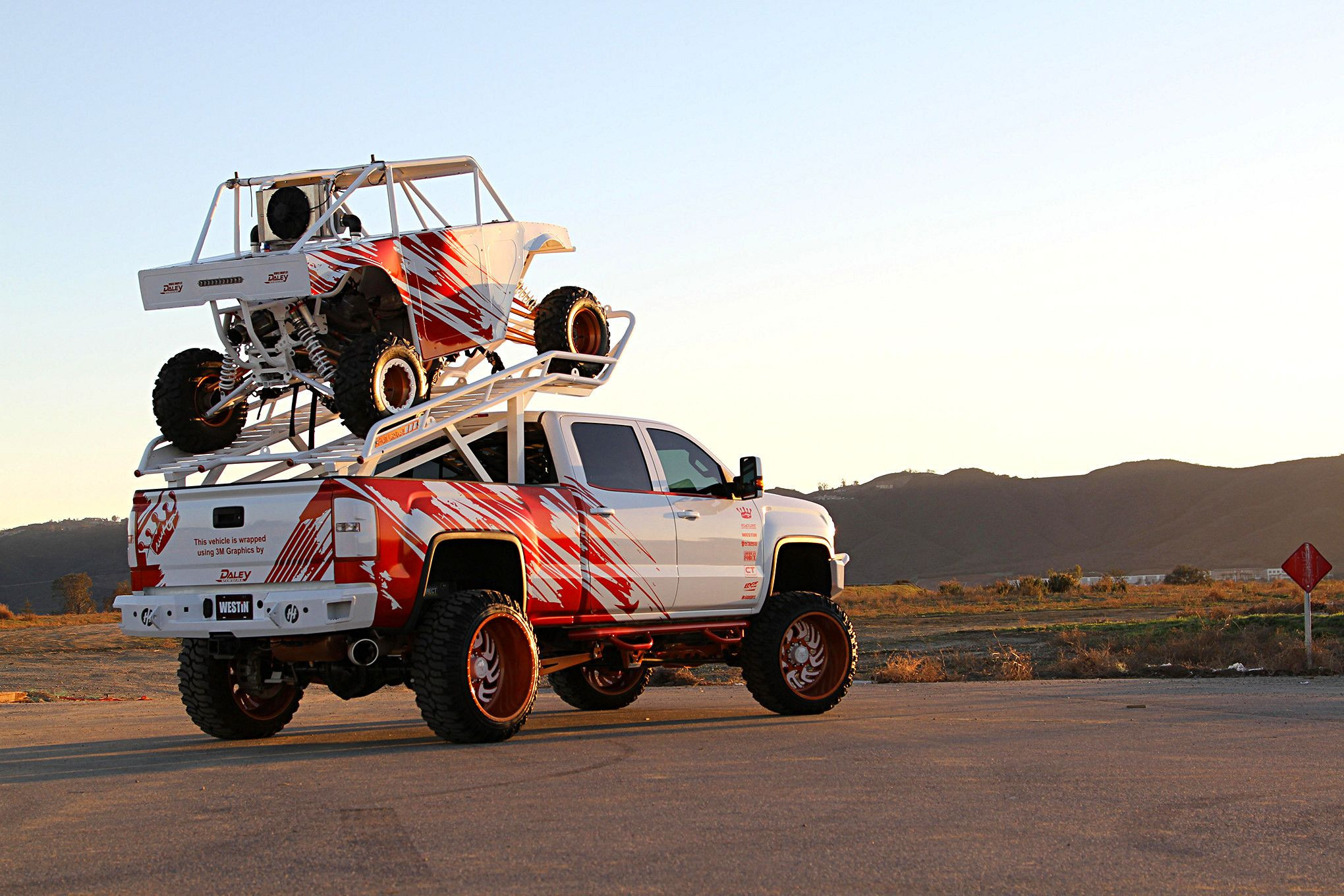 Custom GMC Sierra With a Roof Top UTV Platform - Photo by Mike Alexander