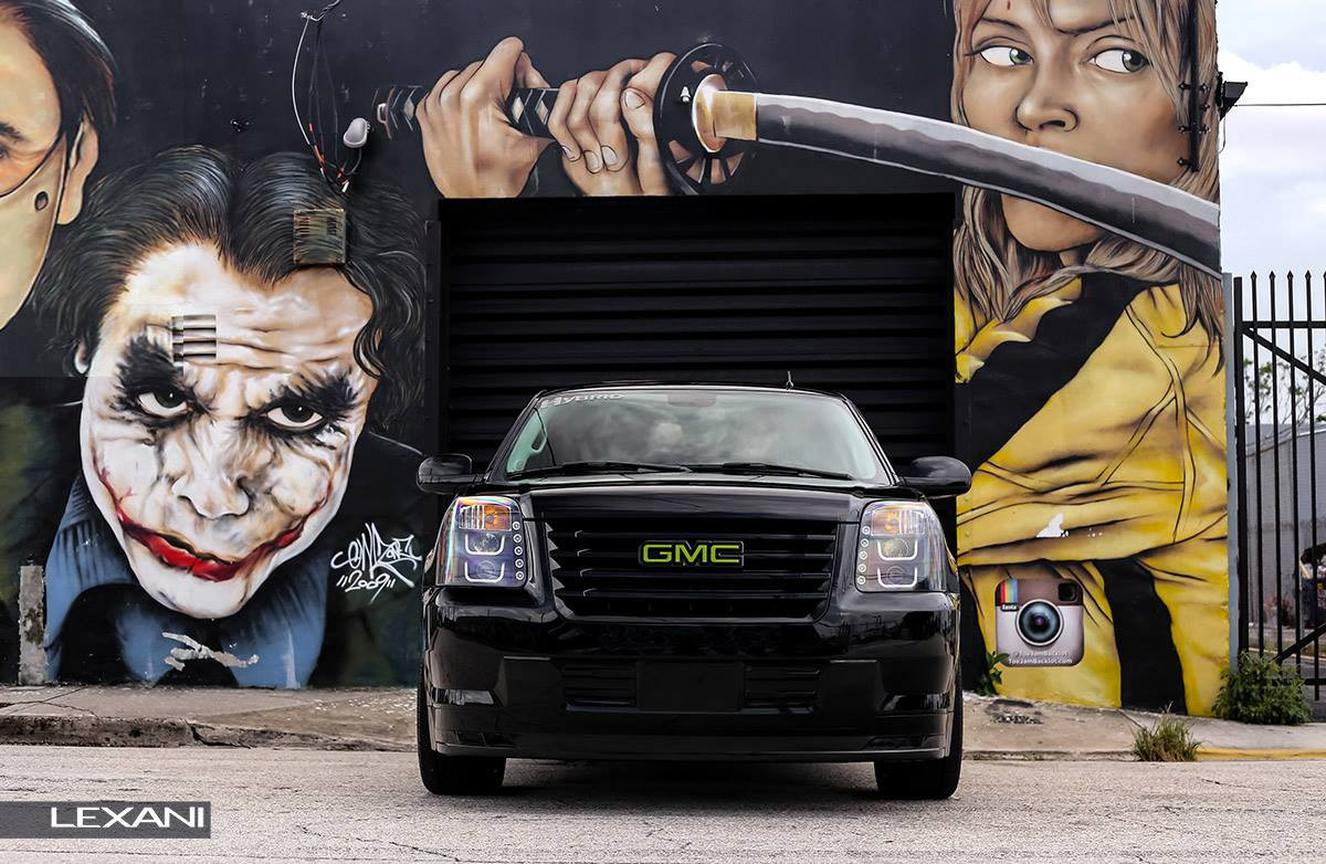 Gmc Yukon With LED Custom Headlights - Photo by Lexani