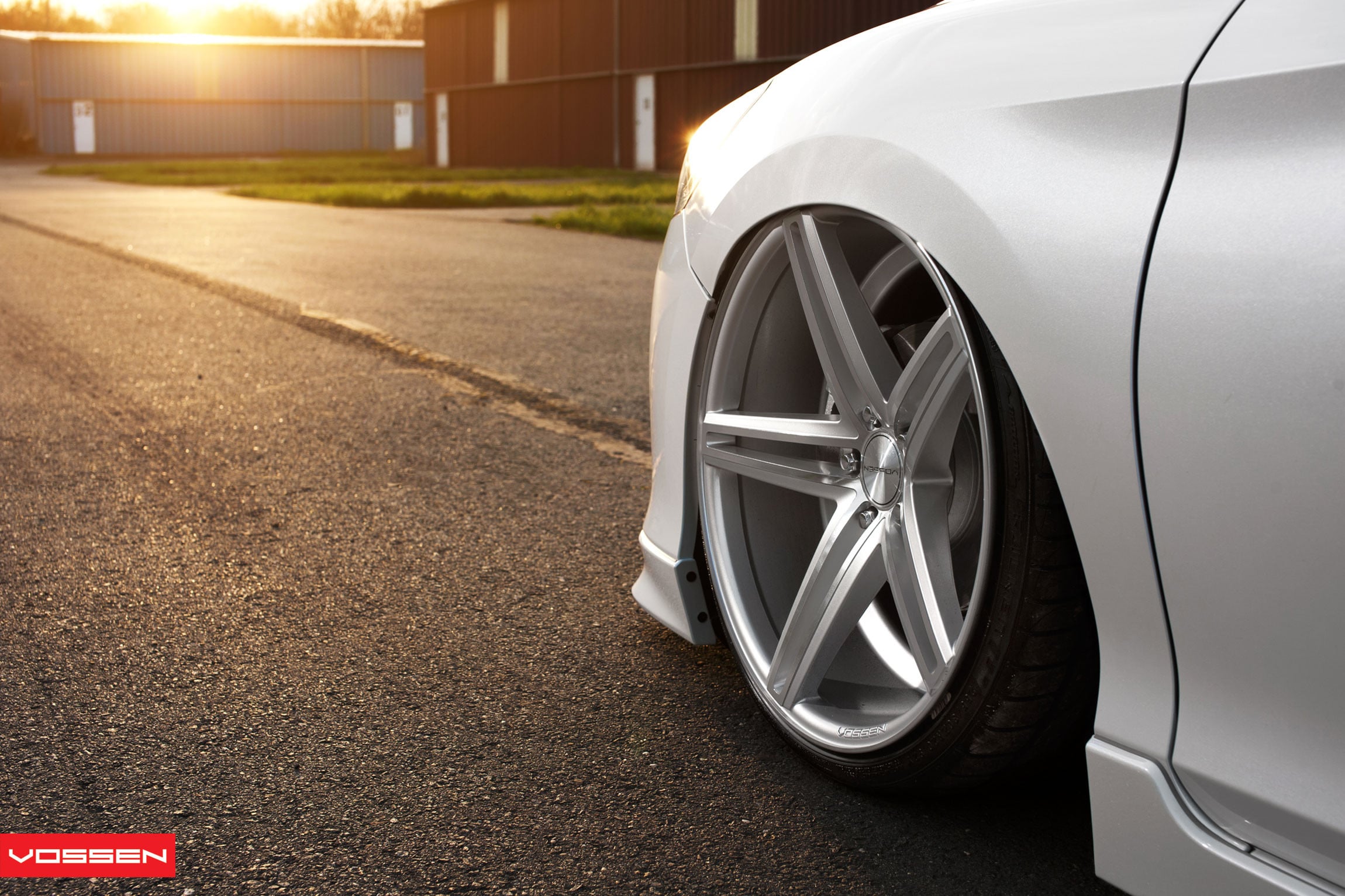Chrome CV Vossen Rims on Stanced Honda Accord - Photo by Vossen