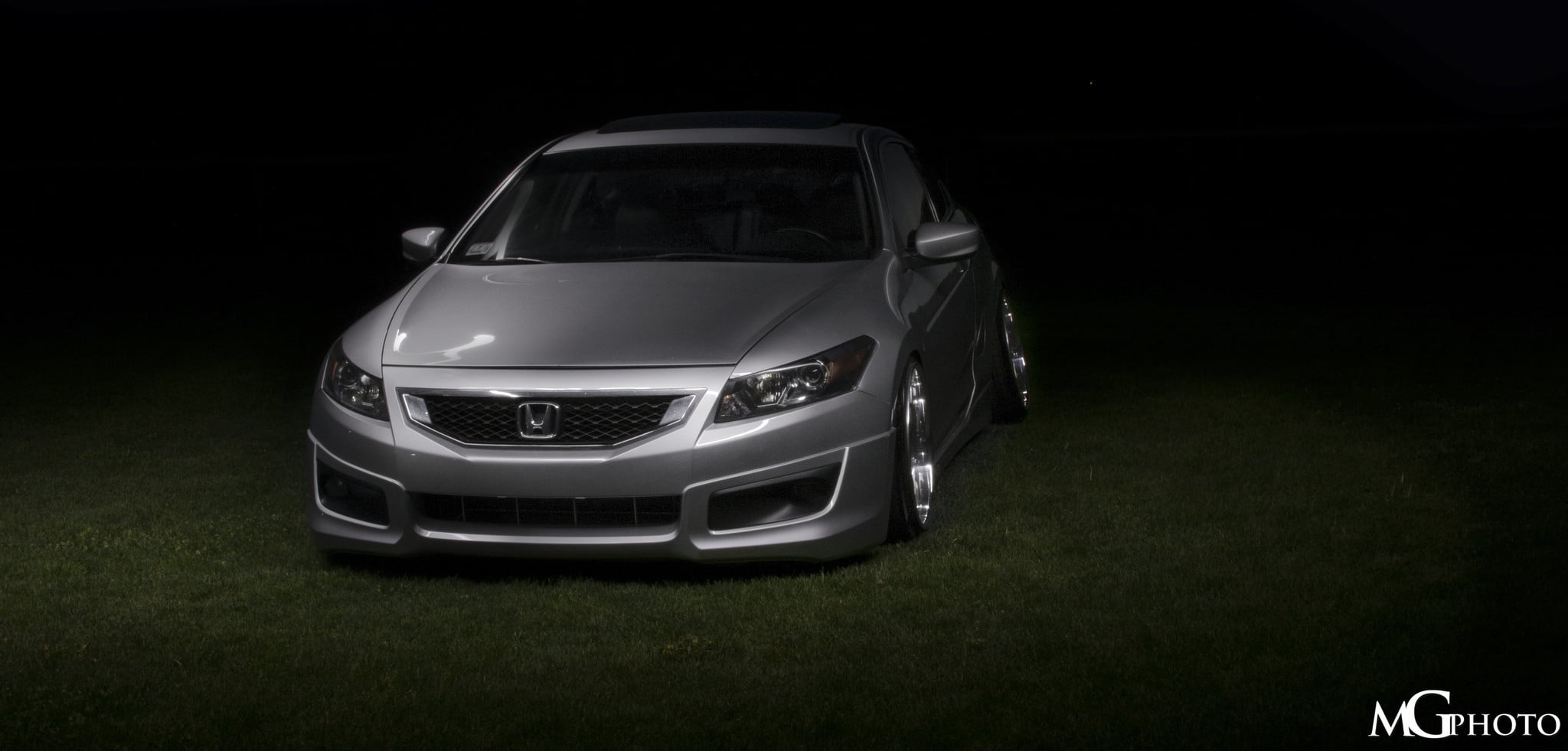 Gray Honda Accord with Dark Smoke Headlights - Photo by Matthew Gaumont